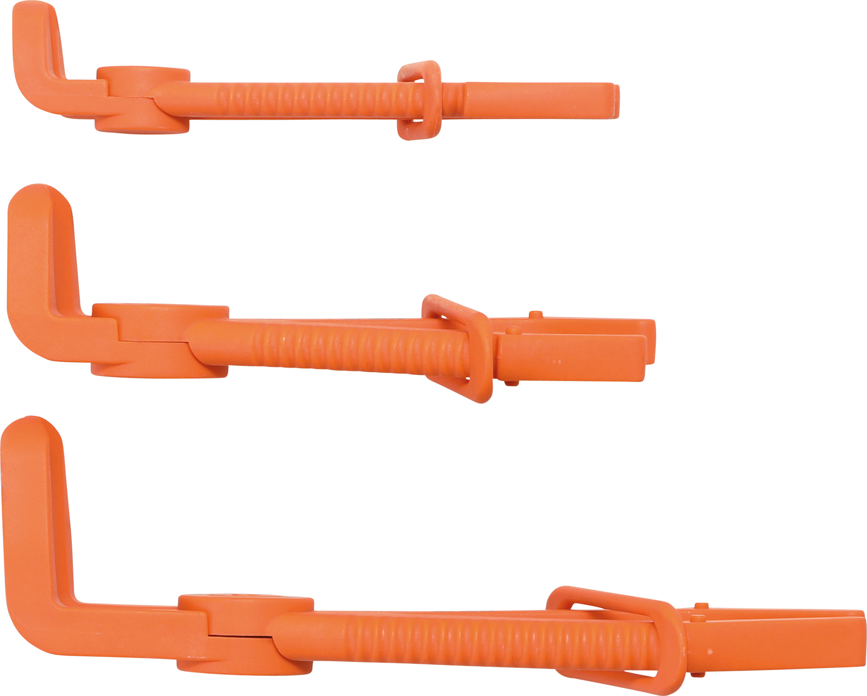 BGS Schlauch-Abklemmzangen-Satz | 90° abgewinkelt | 155 - 220 mm | 3-tlg.