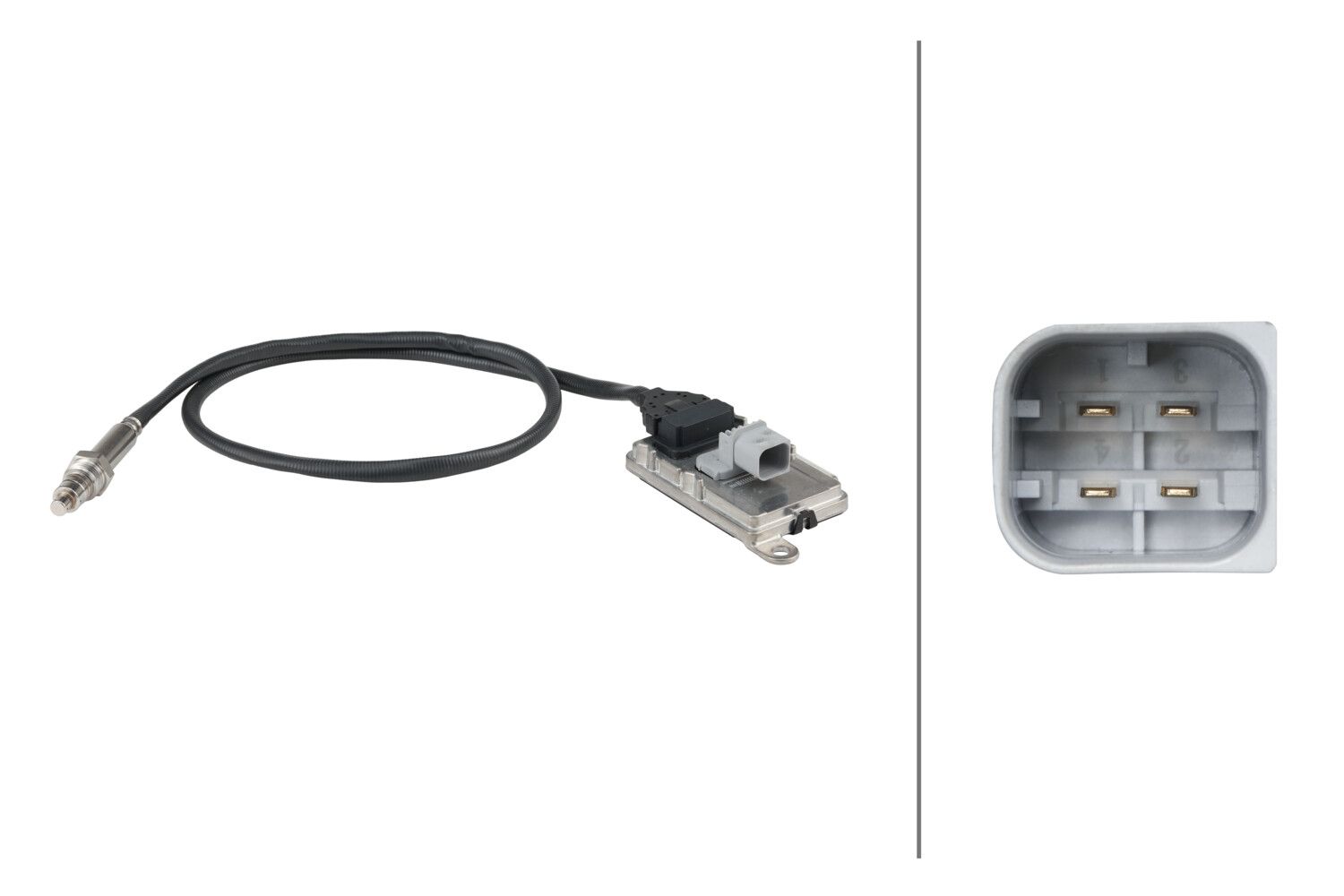 NOx-Sensor, NOx-Katalysator 6PN358 186-101 “HELLA 24 V, 4 -polig, 1.134 mm”