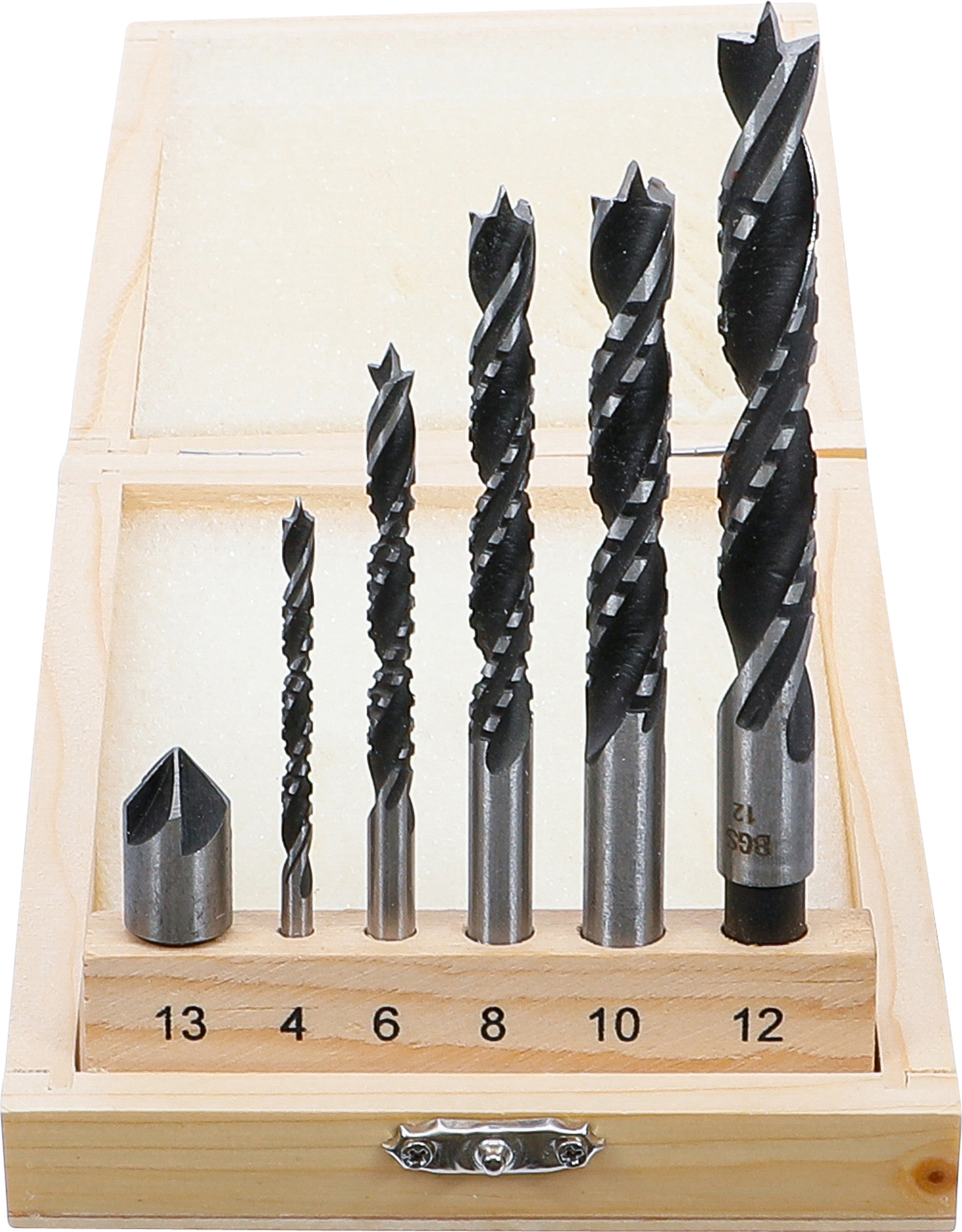 BGS Holzkronen-Fräsbohrer-Satz | 4 - 12 mm | 6-tlg.