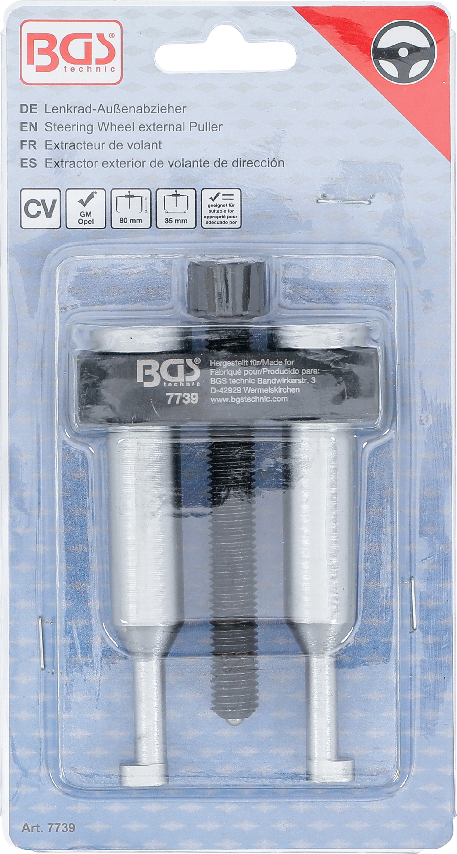 BGS Lenkrad-Außenabzieher | für GM, Opel