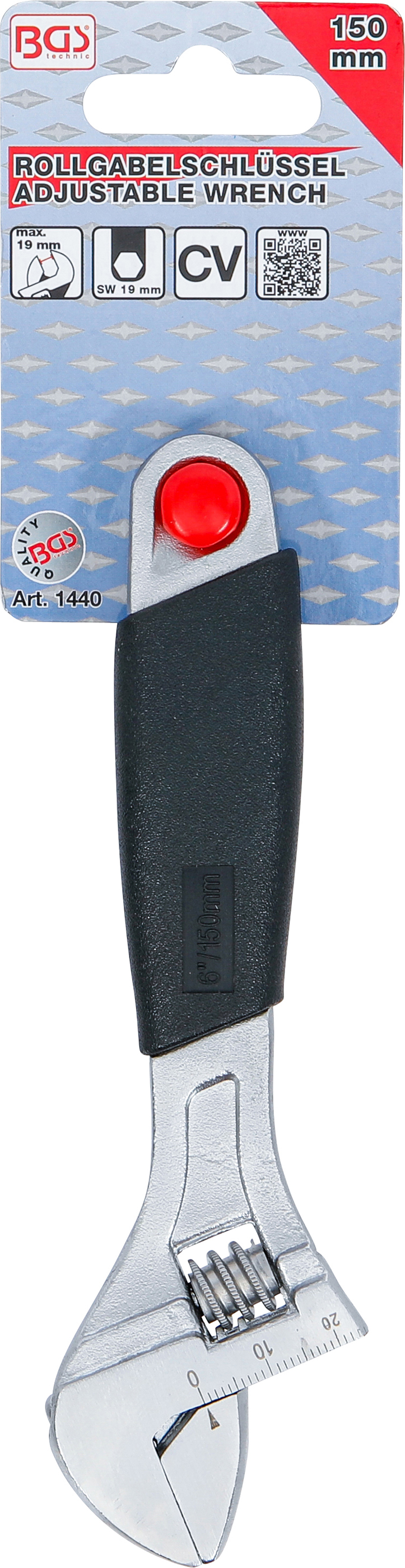 BGS Rollgabelschlüssel mit Kunststoff-Softgriff | SW max. 20 mm