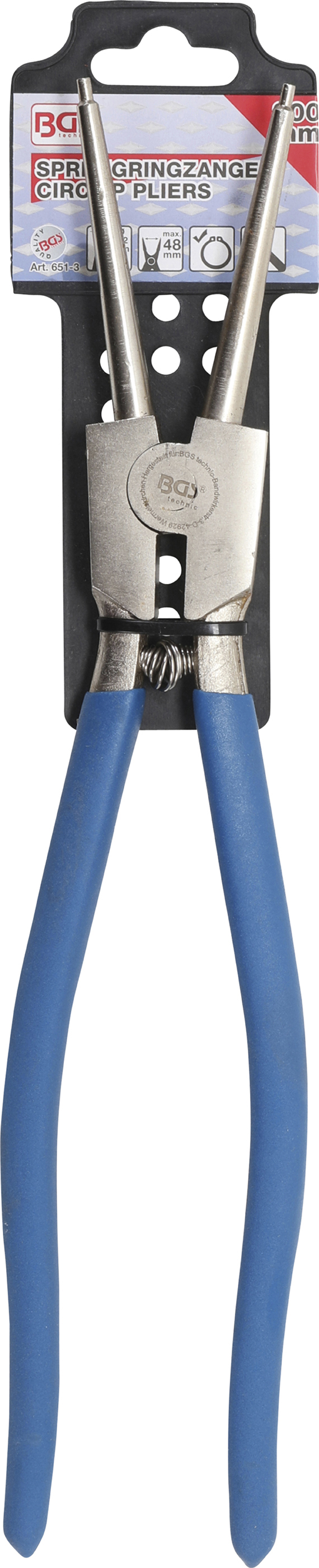 BGS Sprengringzange | gerade | für Außensprengringe | 300 mm