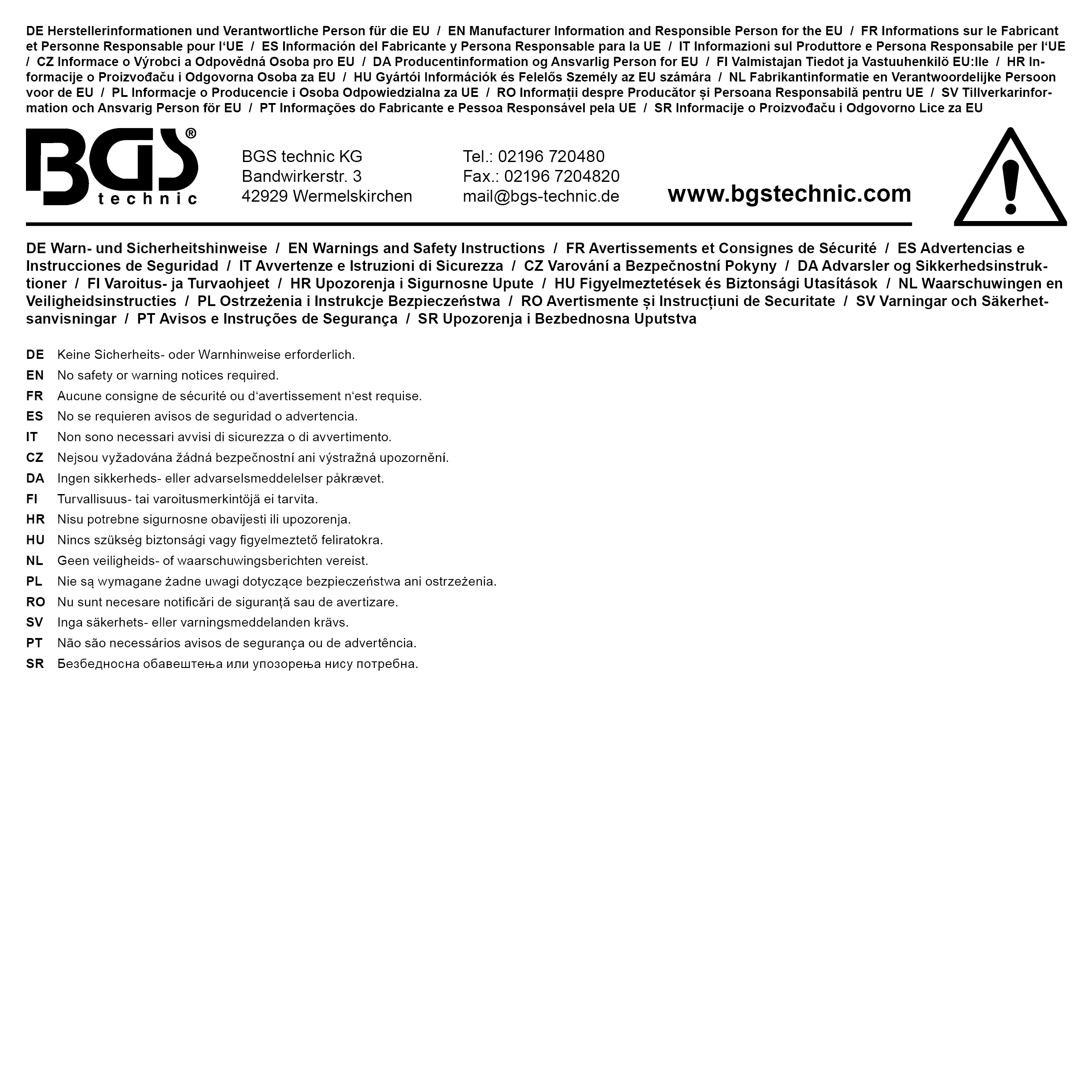 BGS Kraftmann Hauptkatalog 2019 / 2020 englisch