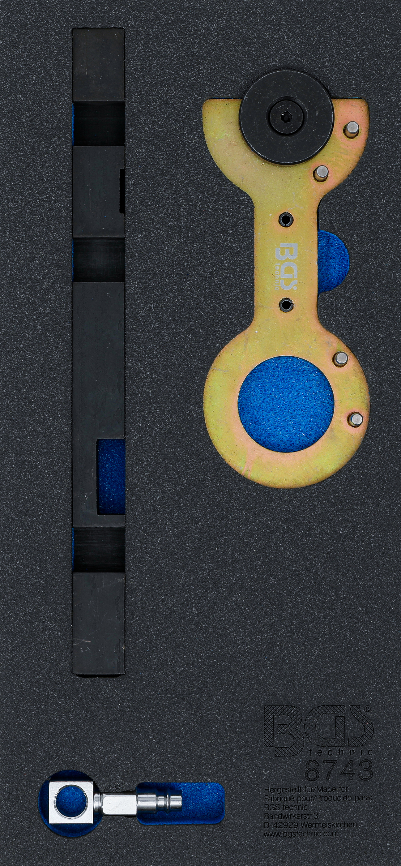 BGS Werkstattwageneinlage 1/3: Doppelvanos-Einstellwerkzeug-Satz für BMW M52TU / M54 / M56