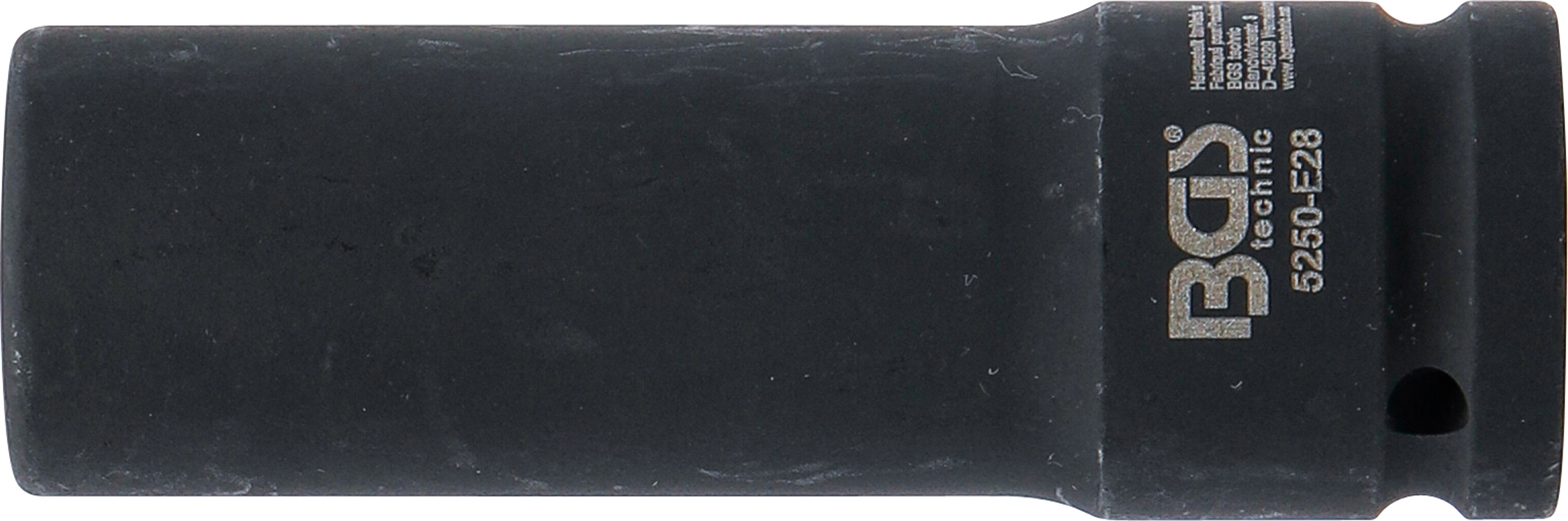 BGS Kraft-Steckschlüssel-Einsatz E-Profil, tief | Antrieb Innenvierkant 20 mm (3/4") | SW E28