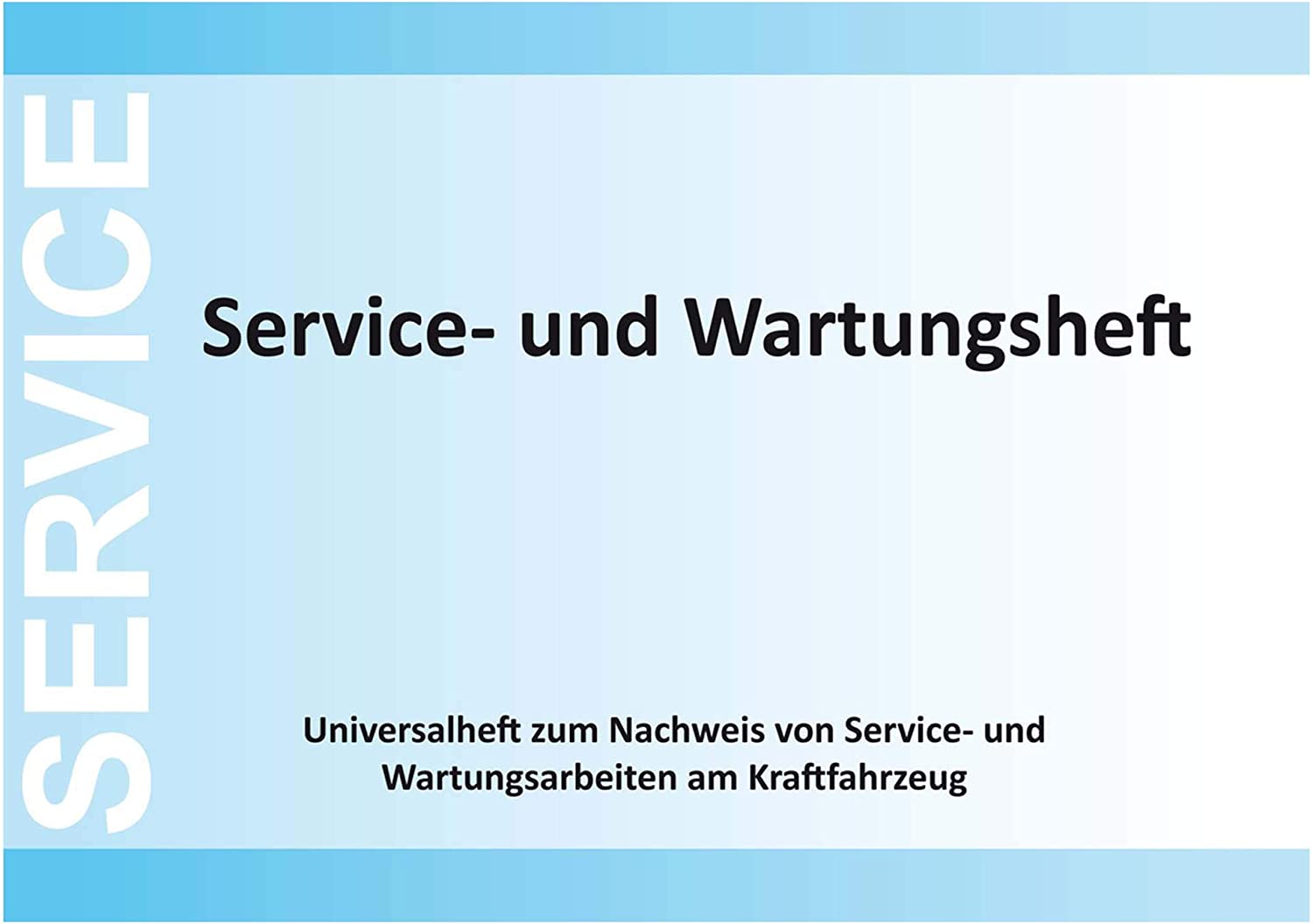 Eichner Universal Service und Wartungsheft KFZ Wartungsarbeiten