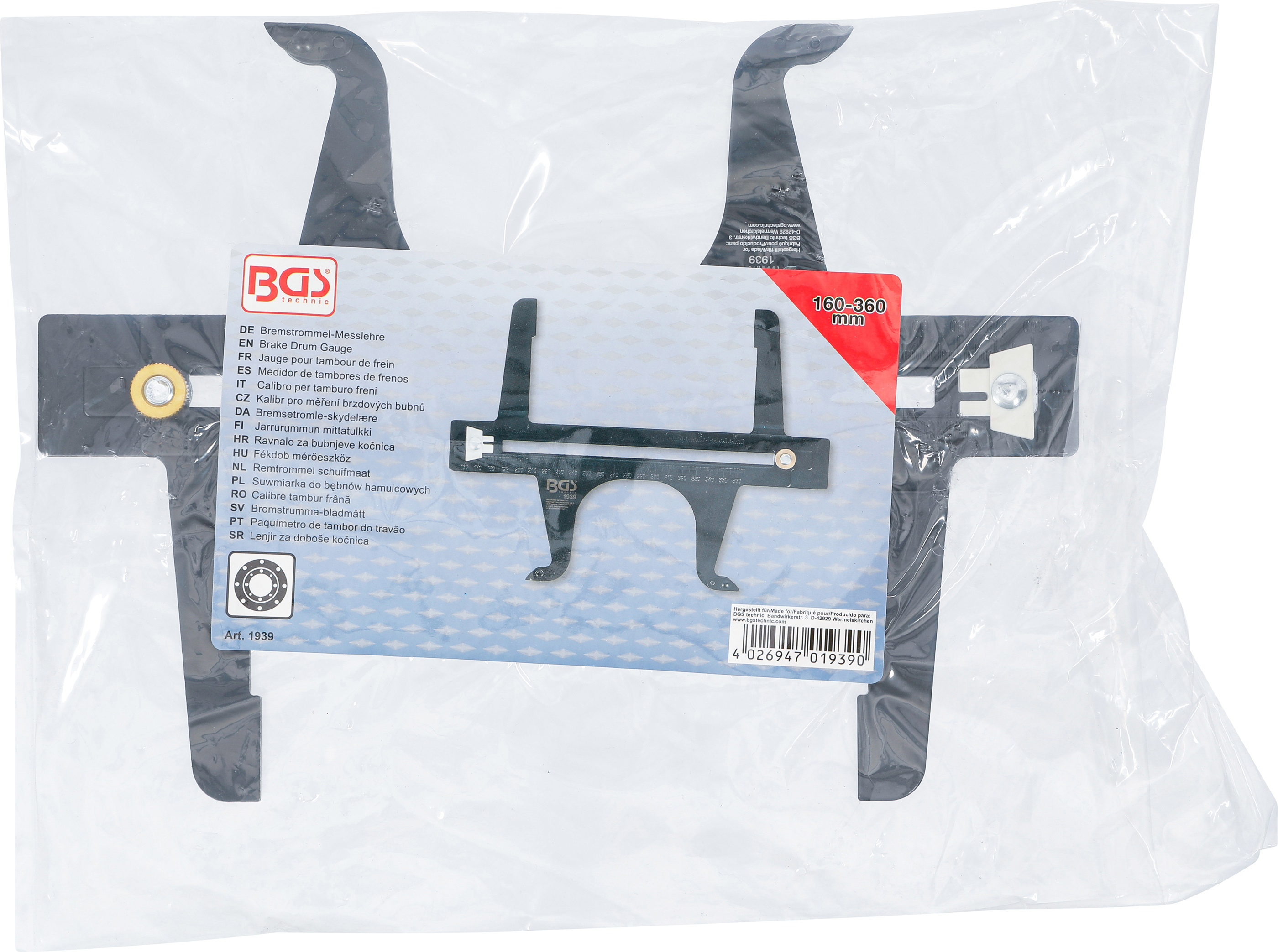 BGS Bremstrommel-Messlehre | 160 - 360 mm