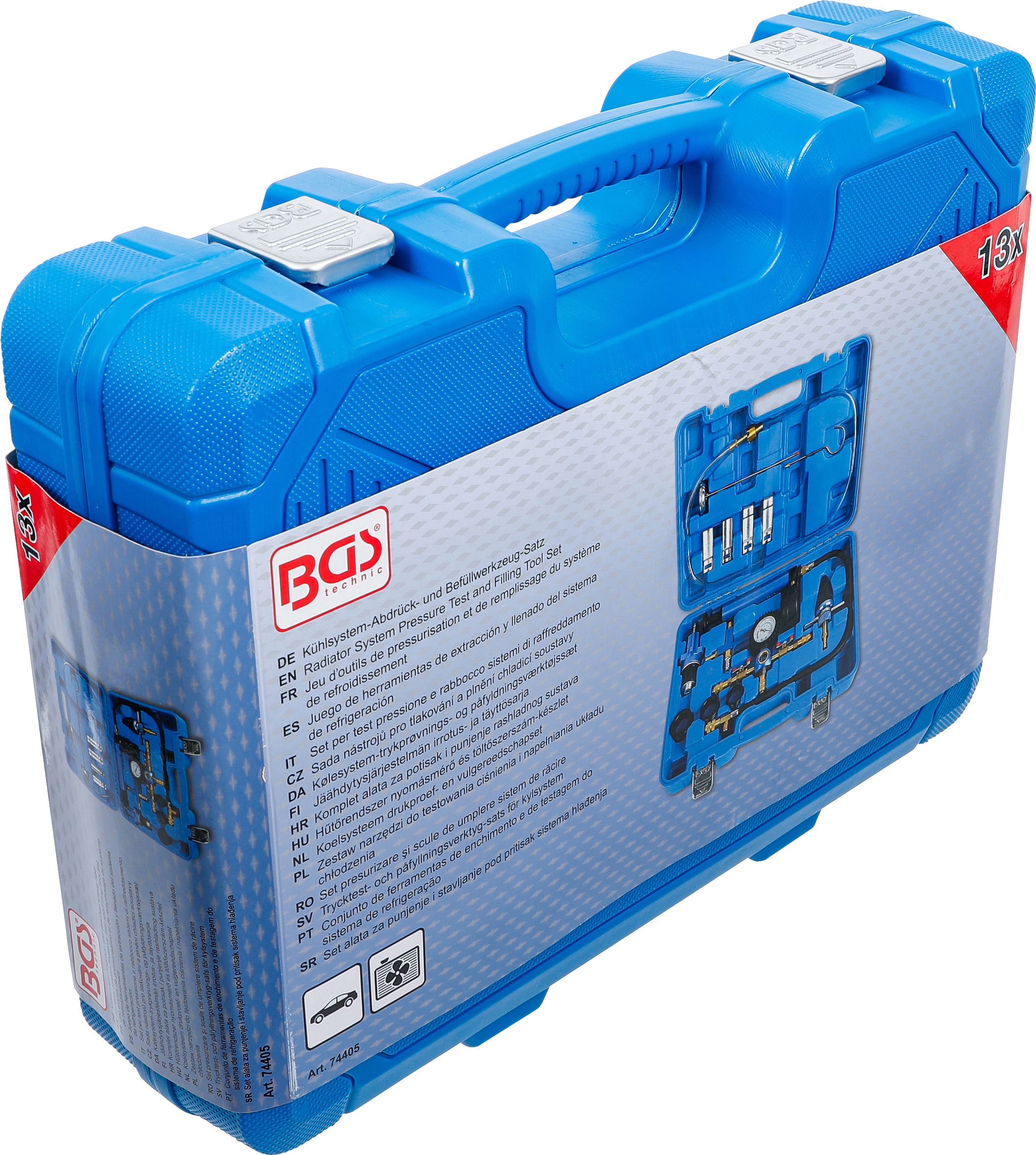 BGS Kühlsystem-Abdrück- und Befüllwerkzeug-Satz | 13-tlg.