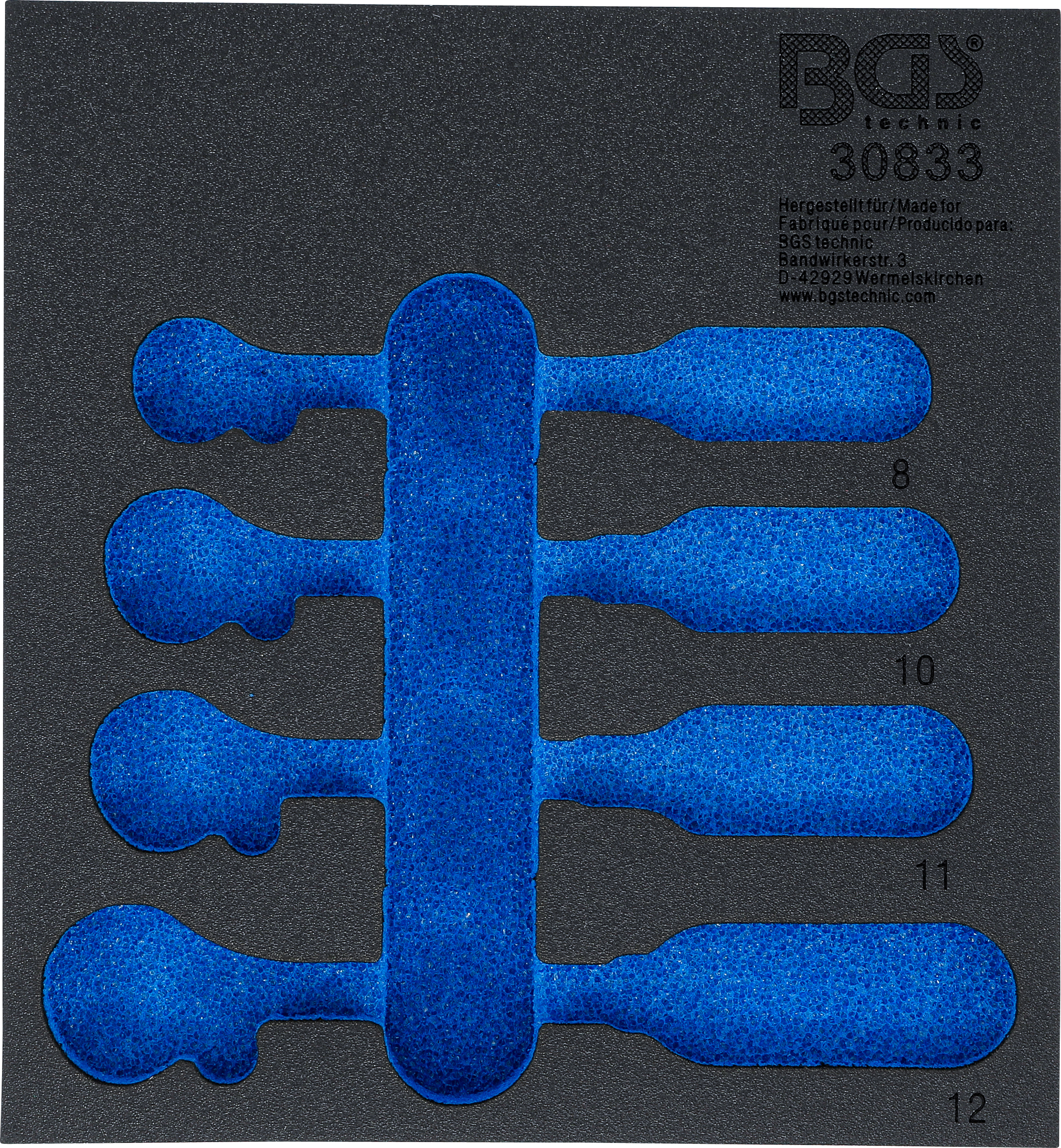 BGS Werkstattwageneinlage 1/6 | leer | für Art. 30833