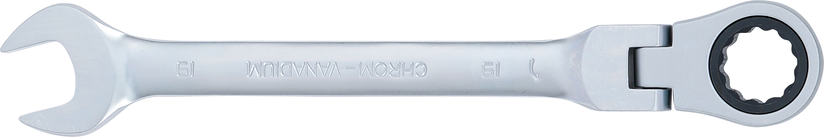 BGS Ratschenring-Maulschlüssel | abwinkelbar | SW 19 mm