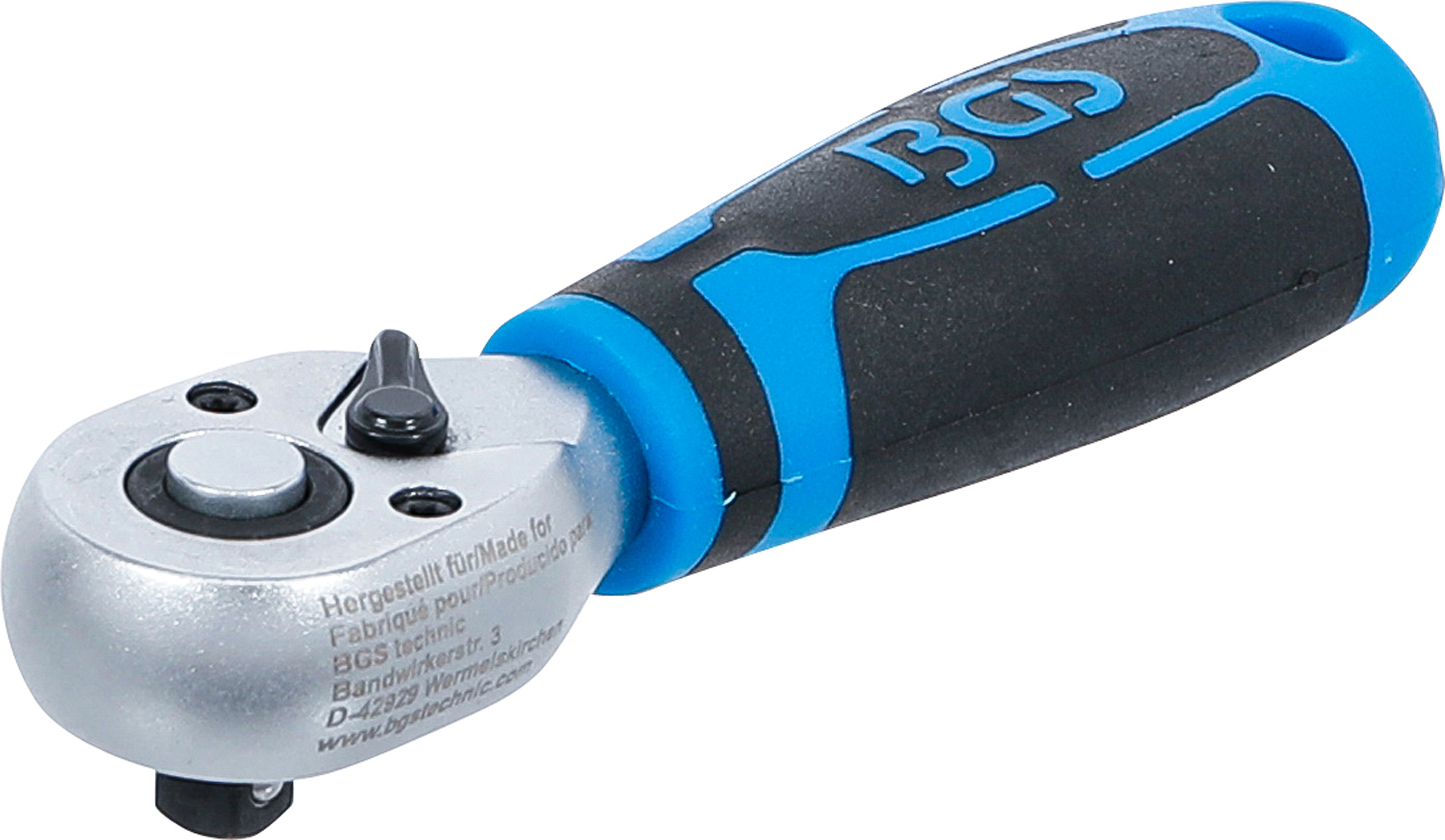 BGS Mini-Umschaltknarre | Abtrieb Außenvierkant 6,3 mm (1/4")