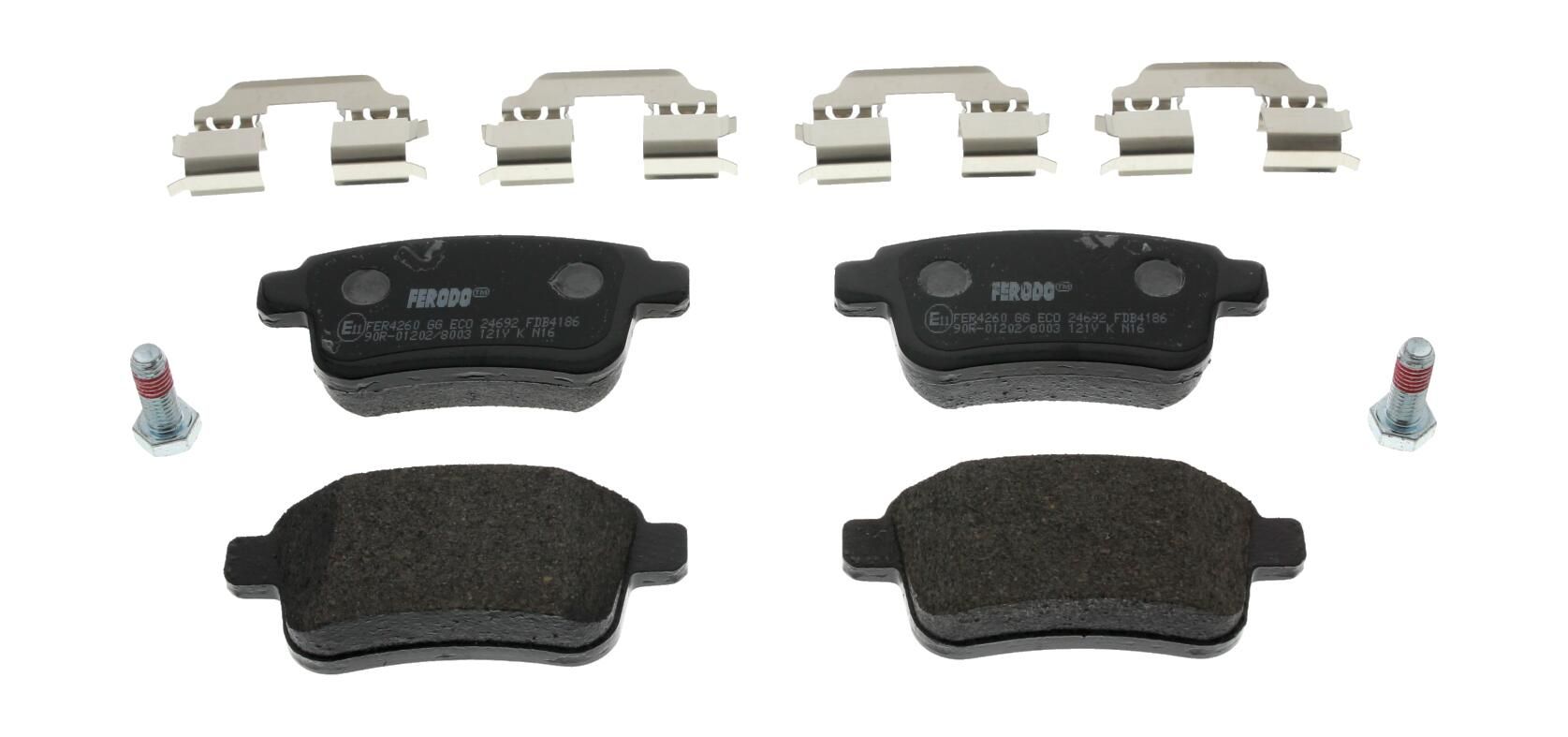 Bremsbelagsatz, Scheibenbremse