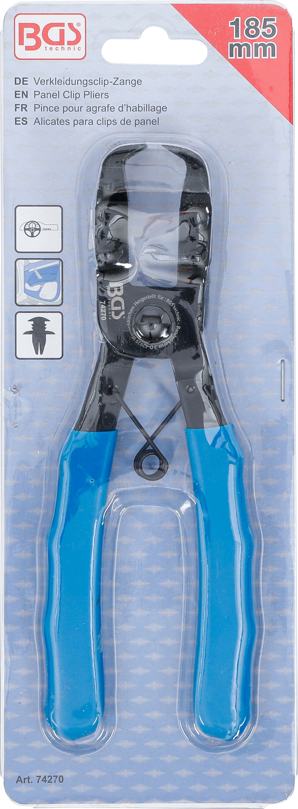 BGS Verkleidungsclip-Zange | 185 mm