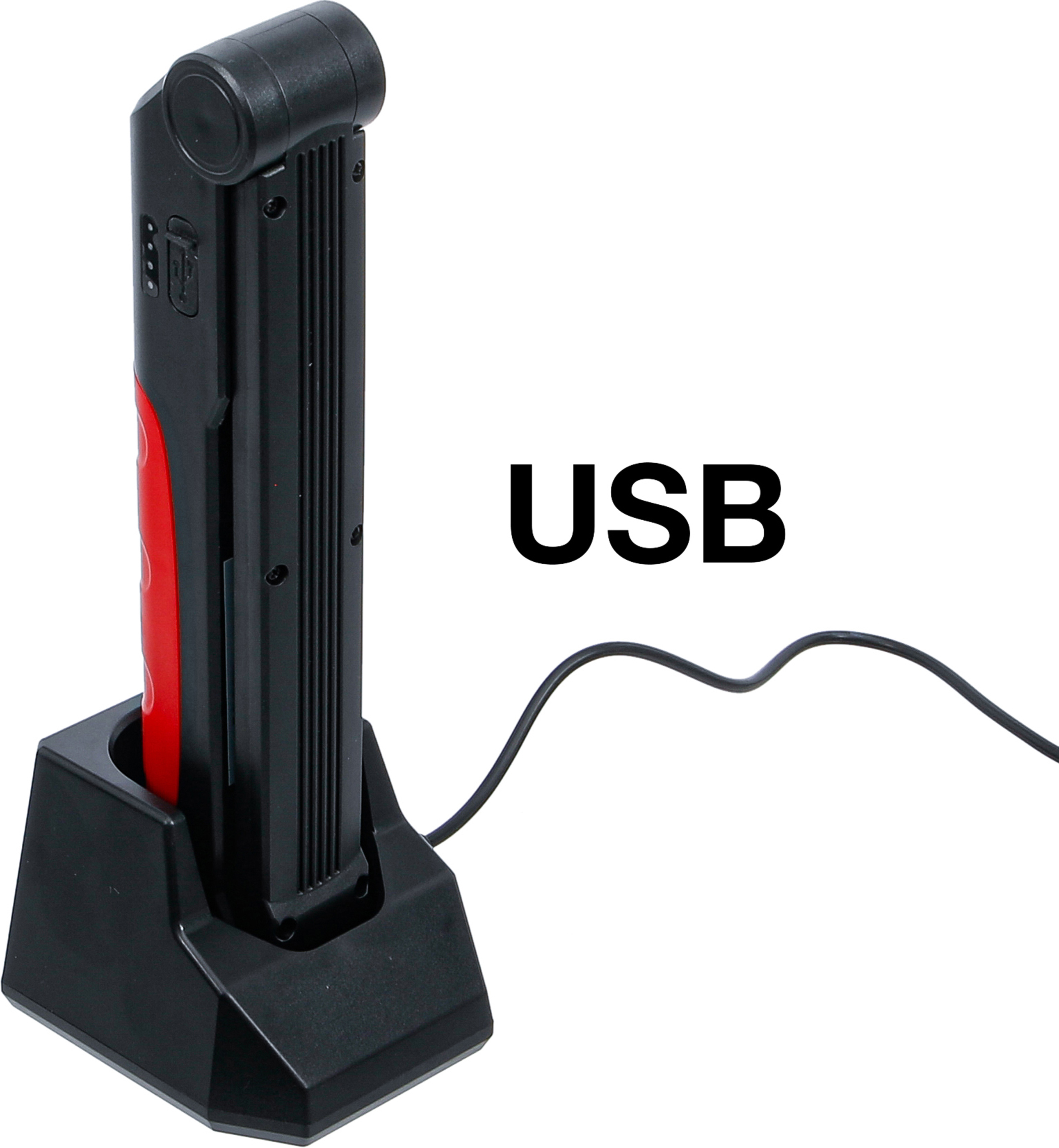 BGS Akku-Knicklampe | COB-LED | 6,5 W | mit Ladestation