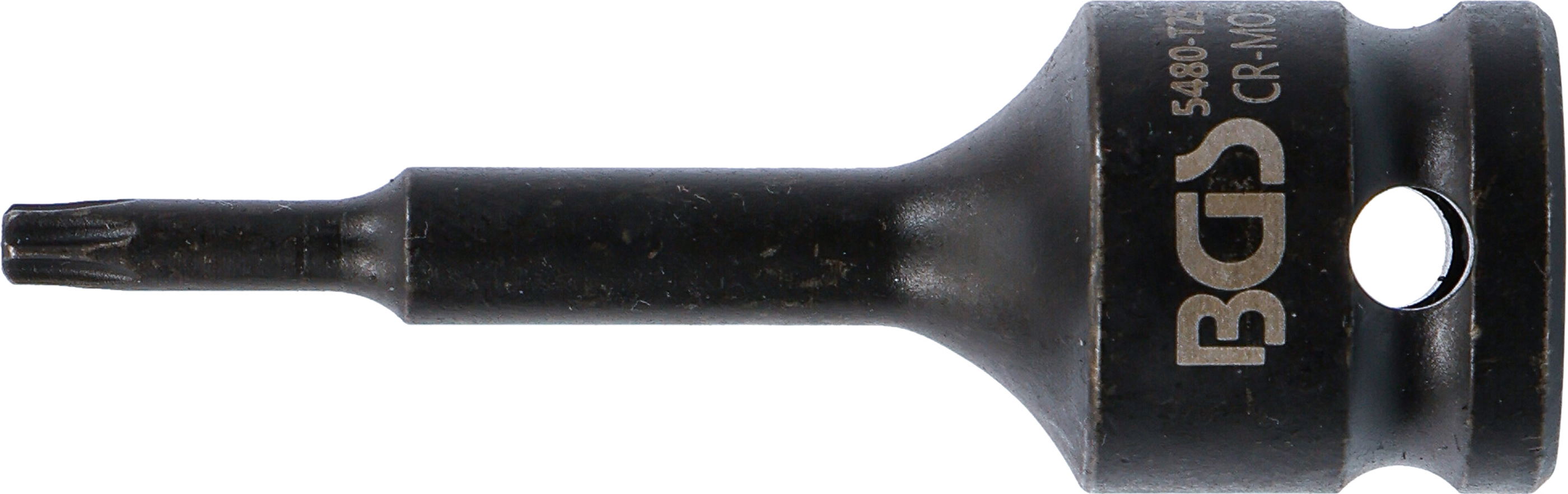 BGS Kraft-Bit-Einsatz | Länge 75 mm | Antrieb Innenvierkant 12,5 mm (1/2") | T-Profil (für Torx) T25