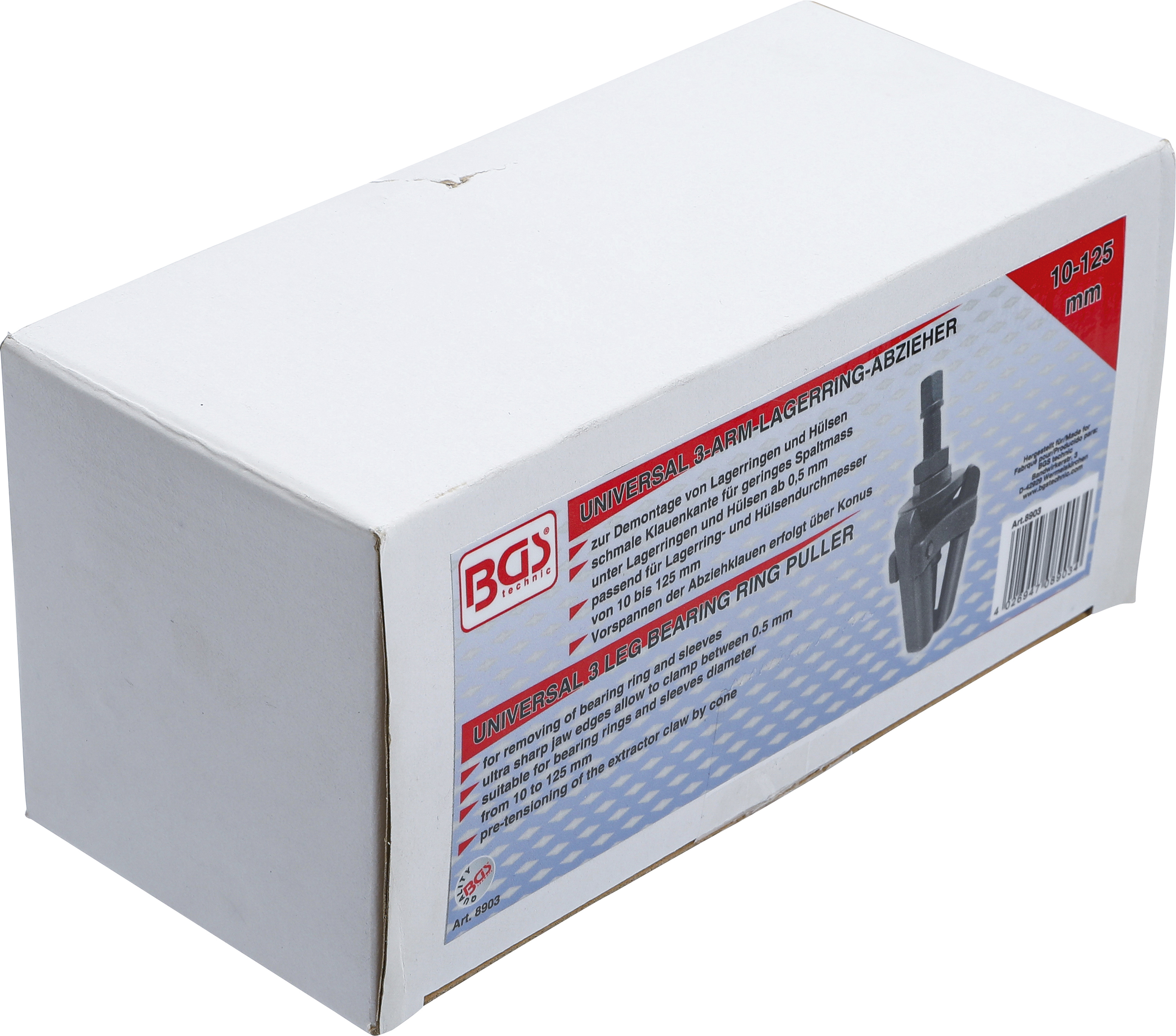BGS Lagerring-Abzieher, 3-armig | universal | 10 - 125 mm
