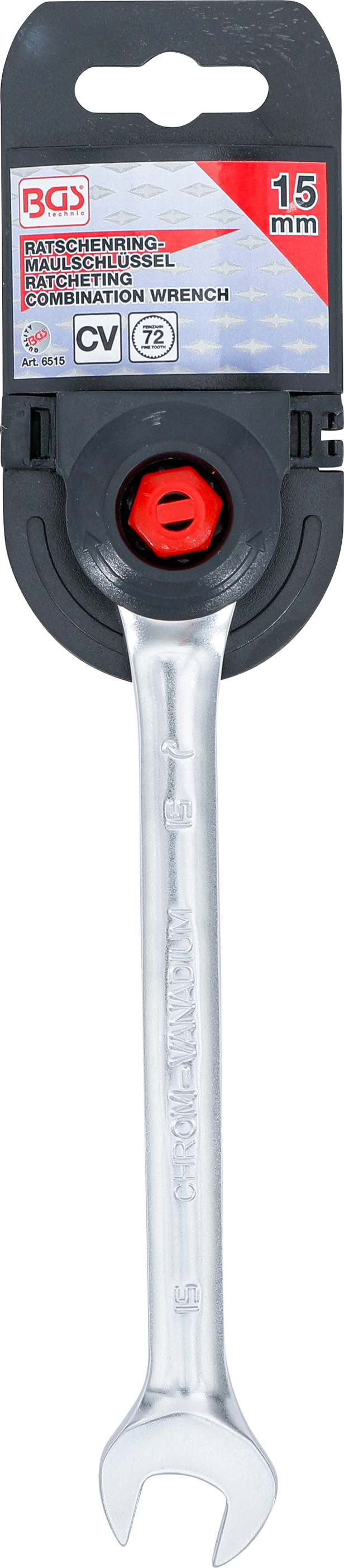 BGS Ratschenring-Maulschlüssel | SW 15 mm