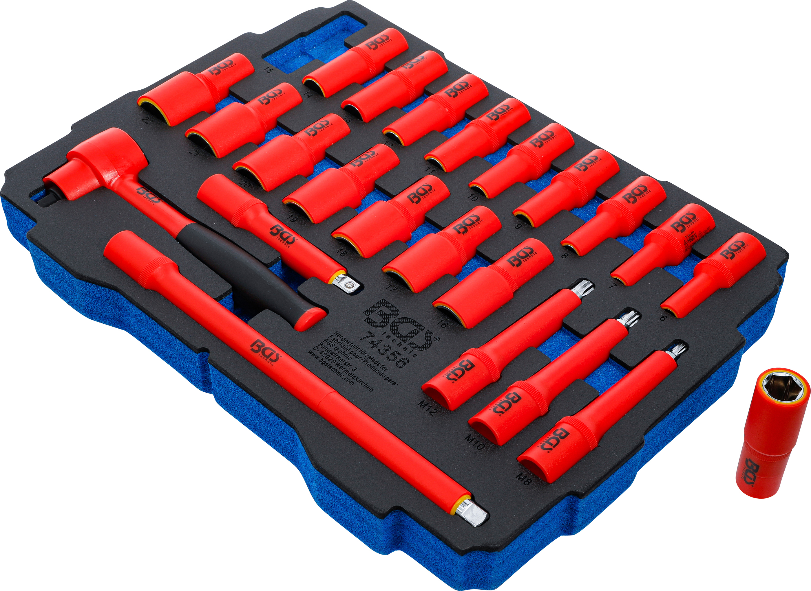BGS Schaumeinlage für Art. BOXSYS1 & 2: VDE Werkzeugsatz | 23-tlg.
