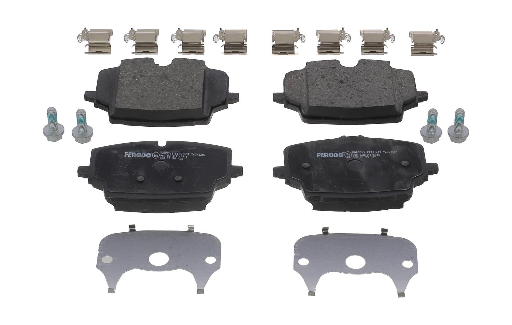 Bremsbelagsatz, Scheibenbremse