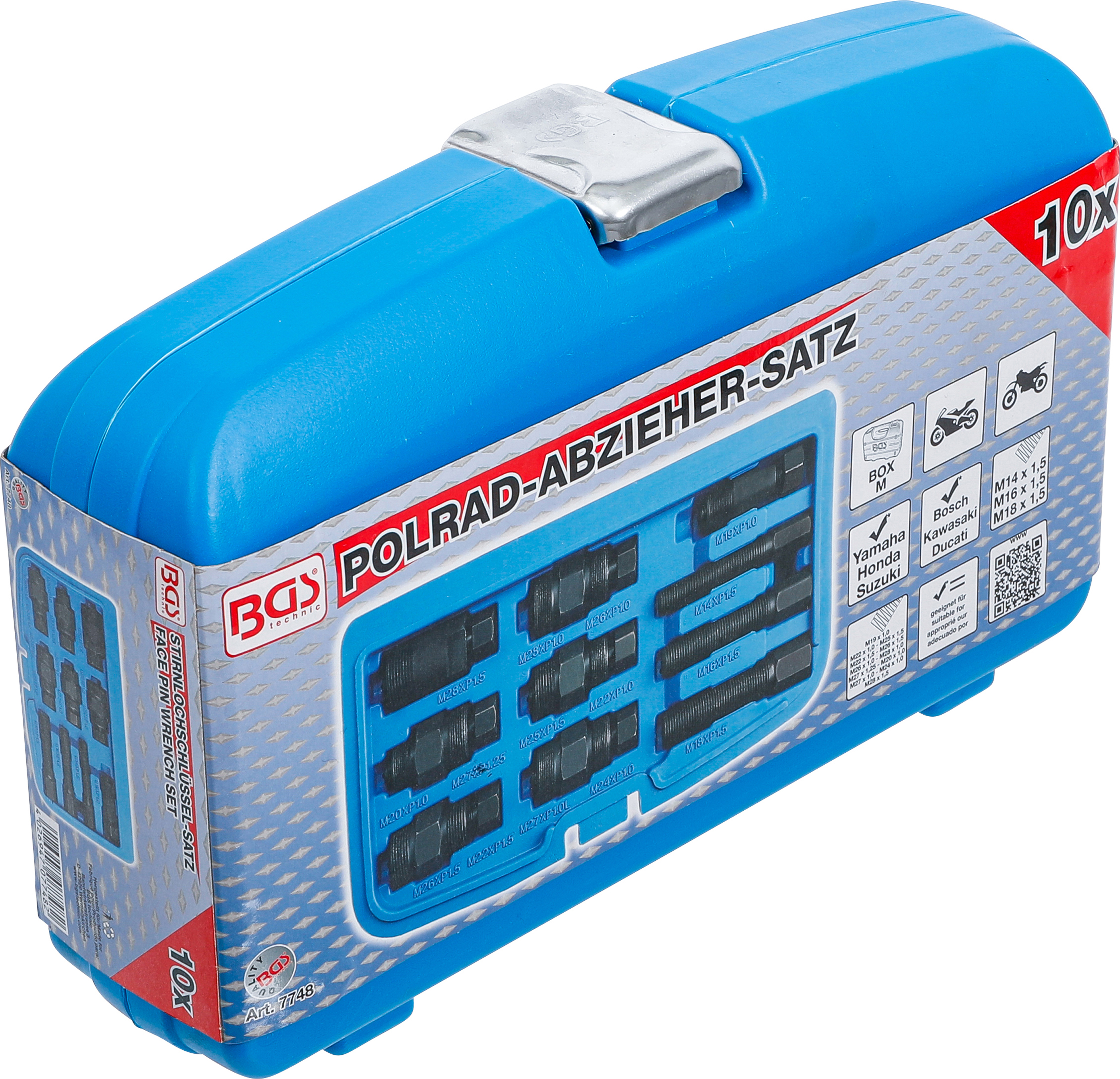 BGS Polrad-Abzieher-Satz | für Motorräder | 10-tlg.