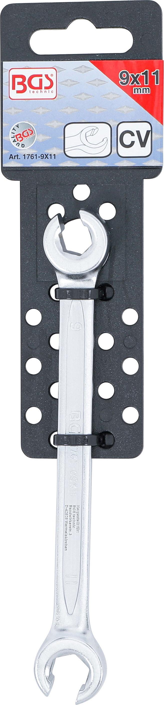 BGS Offener Doppel-Ringschlüssel | SW 9 x 11 mm