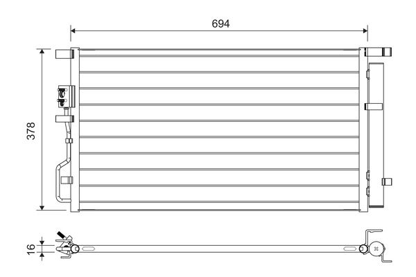 Kondensator, Klimaanlage