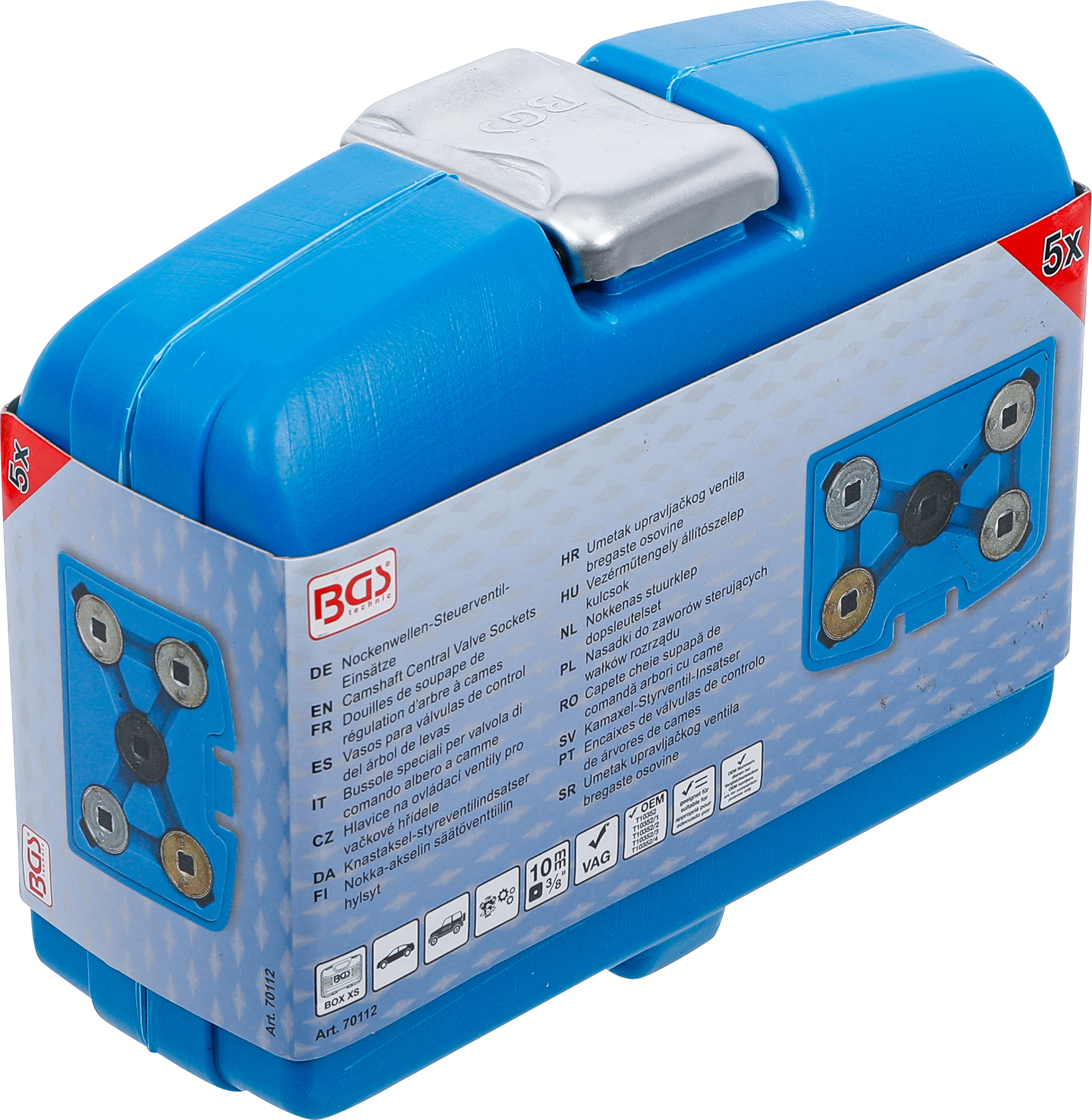 BGS Nockenwellen-Steuerventil-Einsätze | für VAG | 5-tlg.