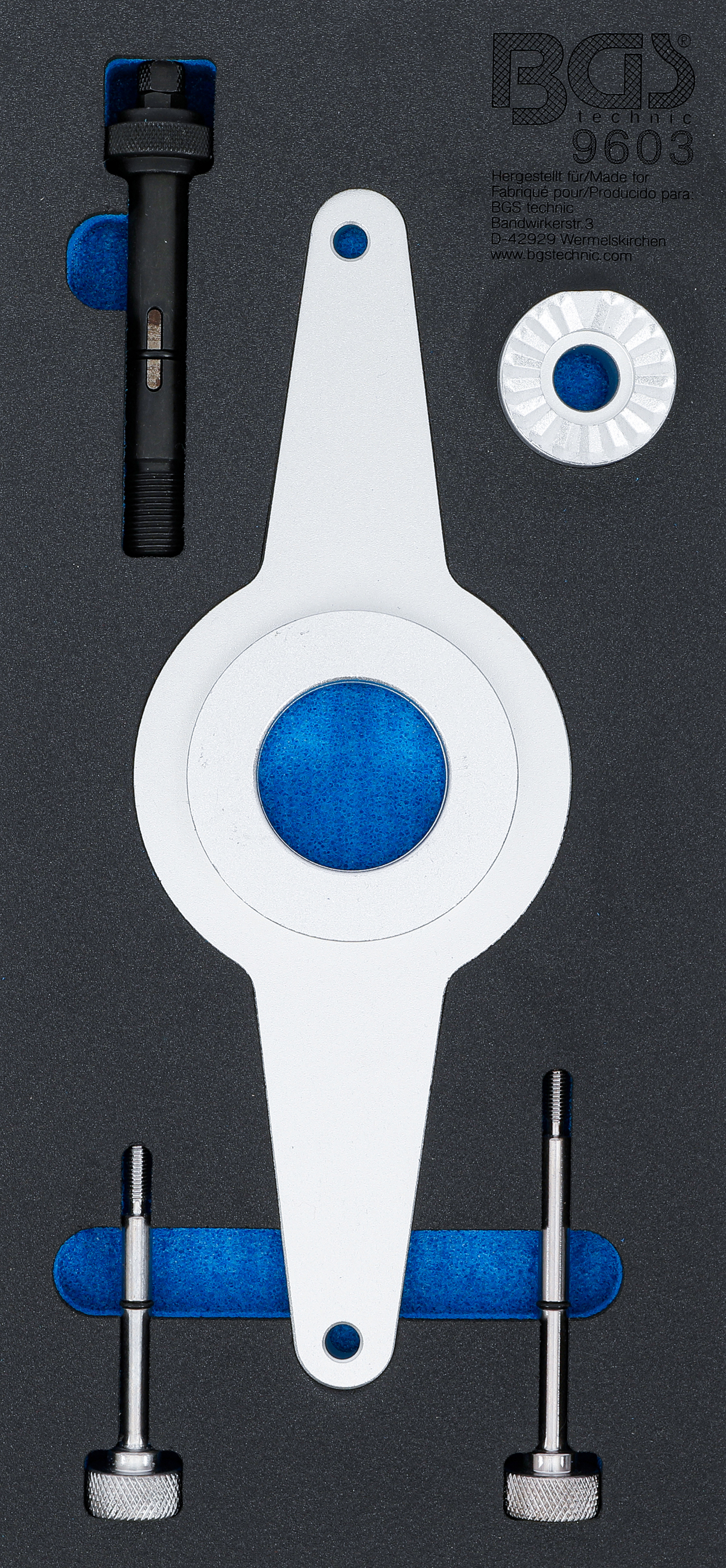 BGS Werkstattwageneinlage 1/3: Schwingungsdämpfer-Werkzeug-Satz | für VAG 1.8 & 2.0 TFSI