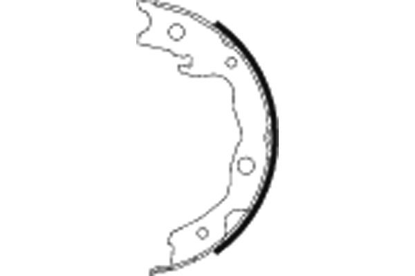 Bremsbacke passt zu: LEXUS HS; NISSAN CUBE, JUKE, LEAF, NV200, NV200 / EVALIA, PULSAR, QASHQAI +2, QASHQAI I, ROGUE, SENTRA VII, TIIDA, X-TRAIL, X-TRAIL II; RENAULT KOLEOS I 1.2-Electric 09.04-