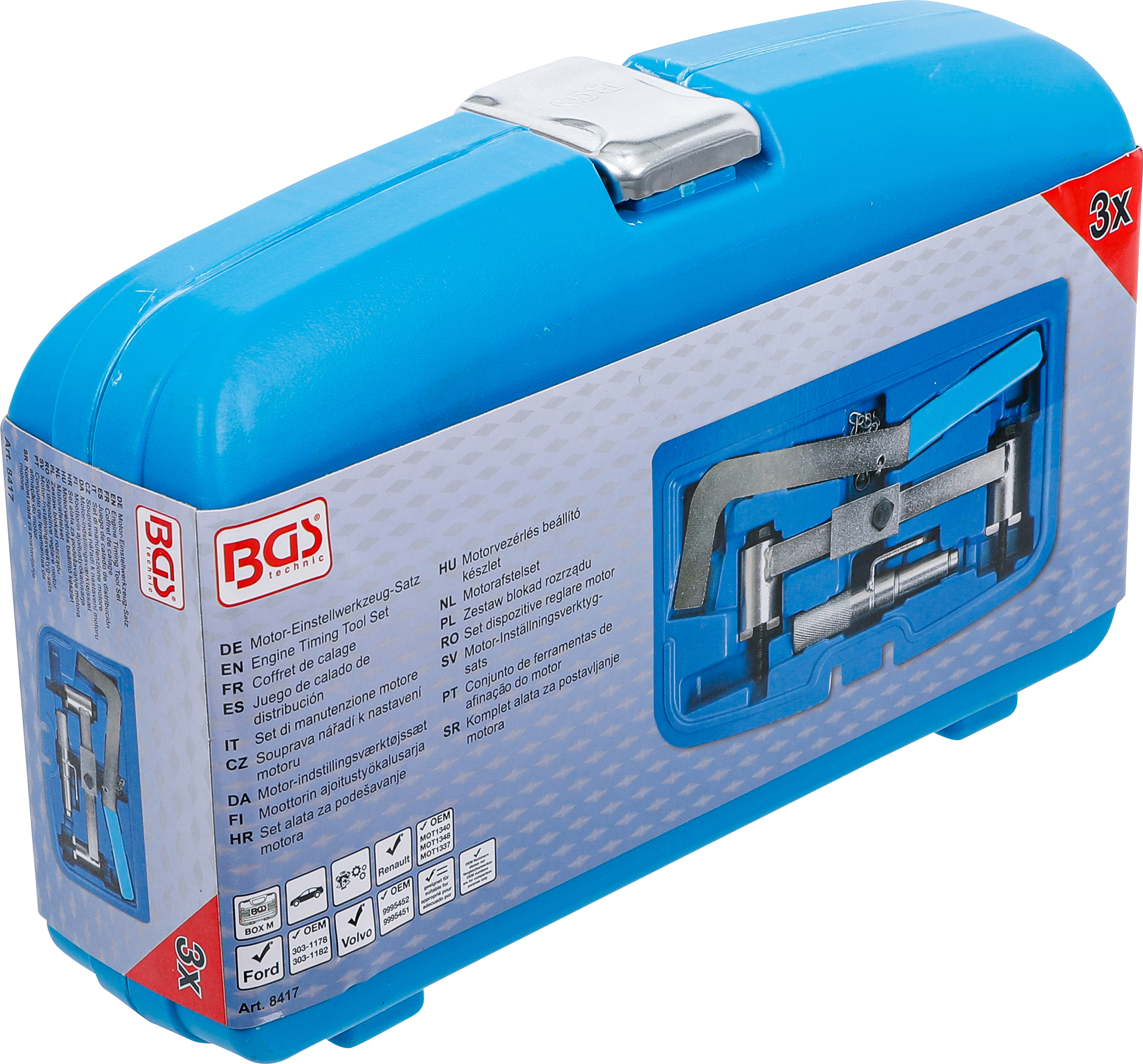 BGS Motor-Einstellwerkzeug-Satz | für Renault, Volvo, Ford 16V, 20V Benzin