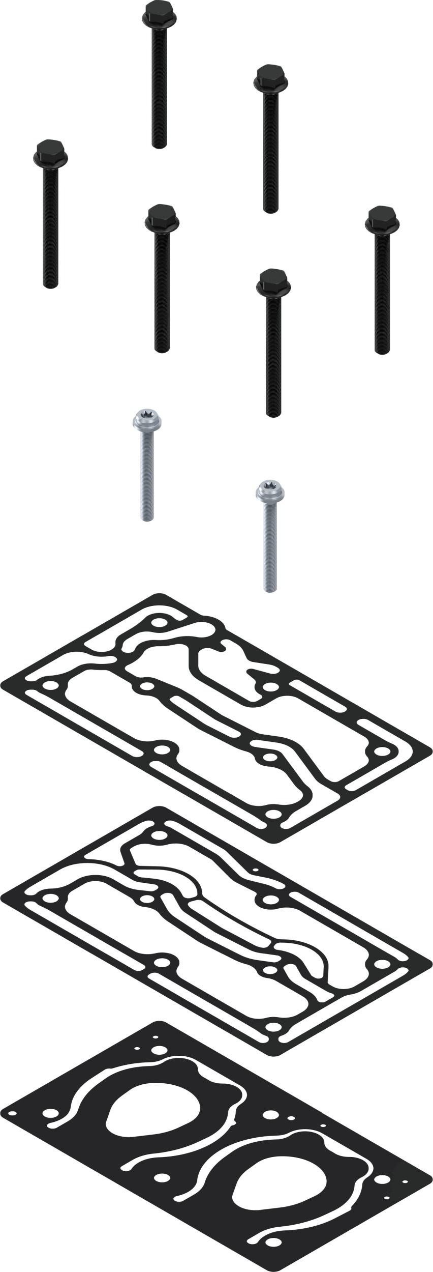 Reparatursatz des Kompressors WABCO (passt zu 912 512 … . ; Dichtungen; Schrauben)