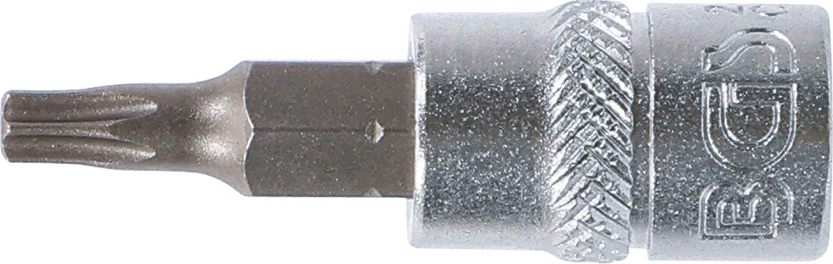 BGS Bit-Einsatz | Antrieb Innenvierkant 6,3 mm (1/4") | T-Profil (für Torx) mit Bohrung T20