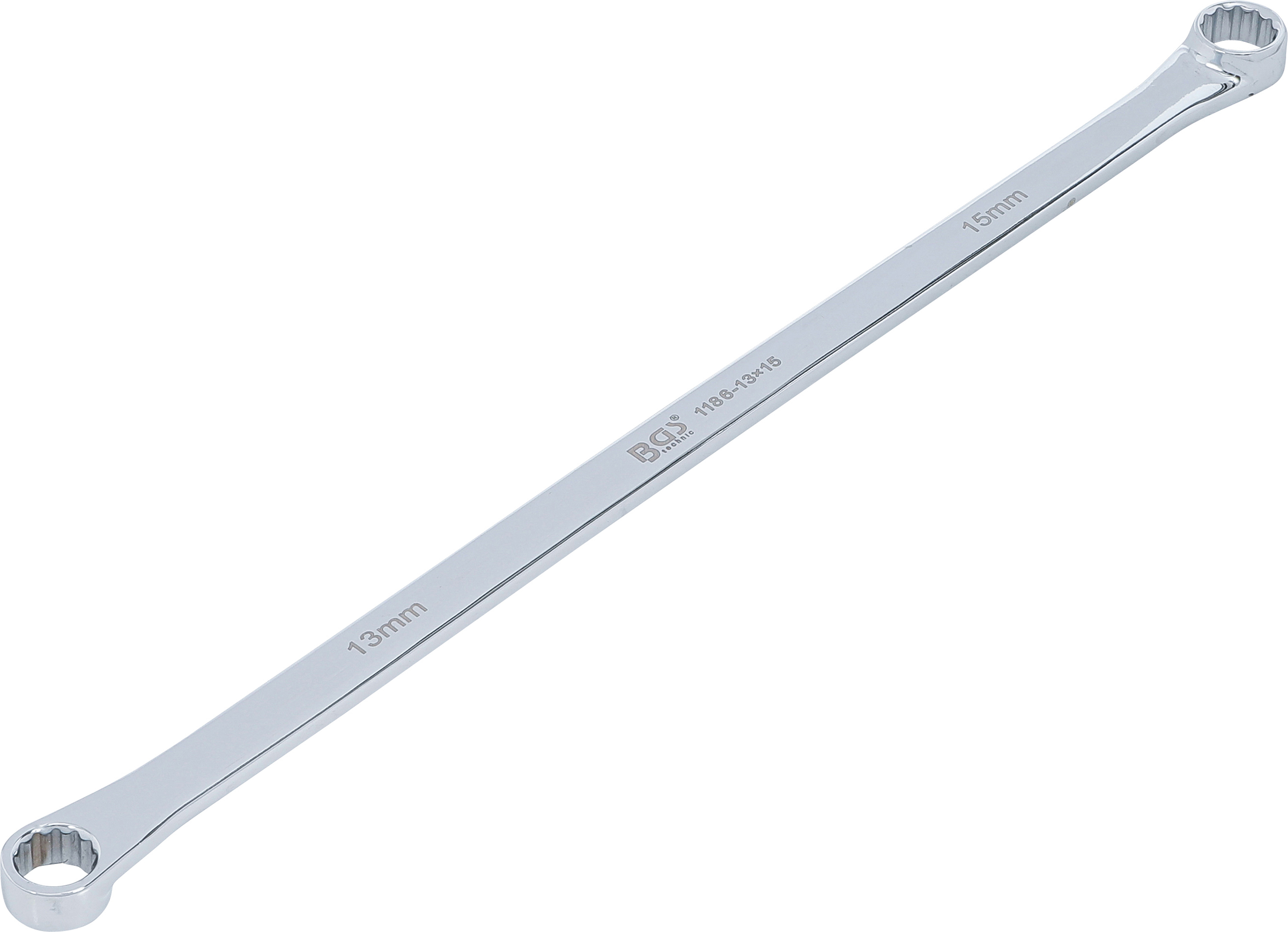 BGS Doppel-Ringschlüssel | extra lang | SW 13 x 15 mm