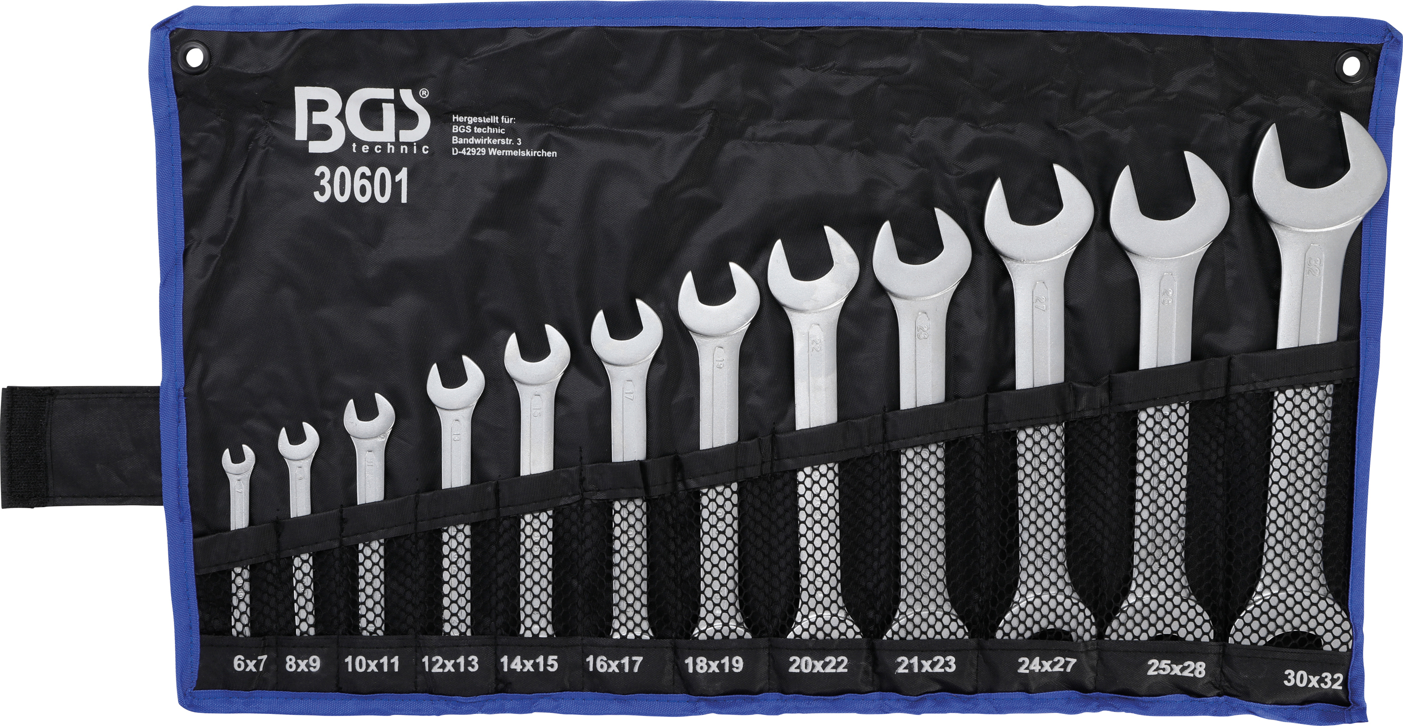 BGS Doppel-Maulschlüssel-Satz | SW 6 - 32 mm | 12-tlg.
