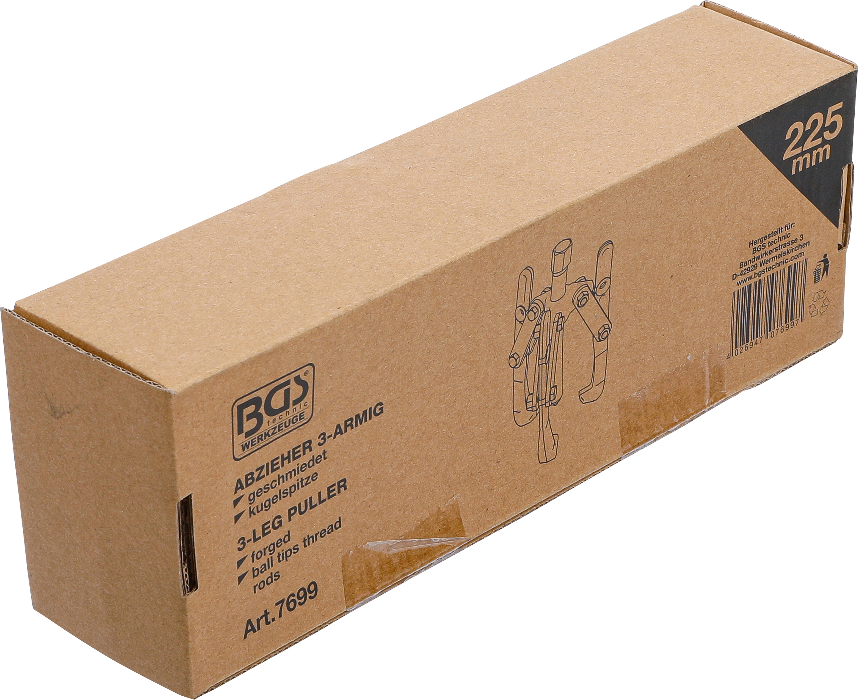 BGS Außen-/Innenabzieher, 3-armig | 40 - 210 mm