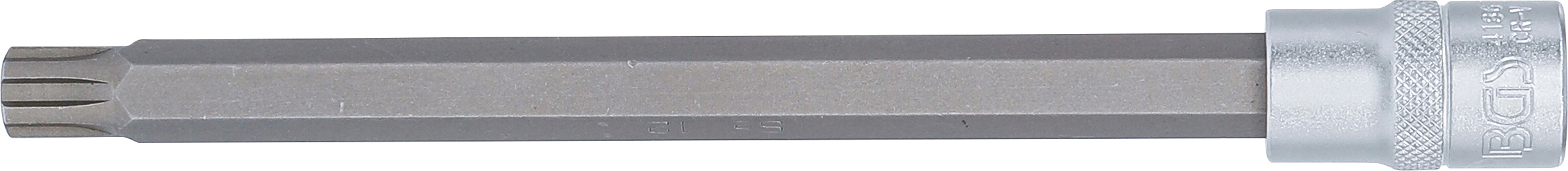 BGS Bit-Einsatz | Länge 200 mm | Antrieb Innenvierkant 12,5 mm (1/2") | Keil-Profil (für RIBE) M12