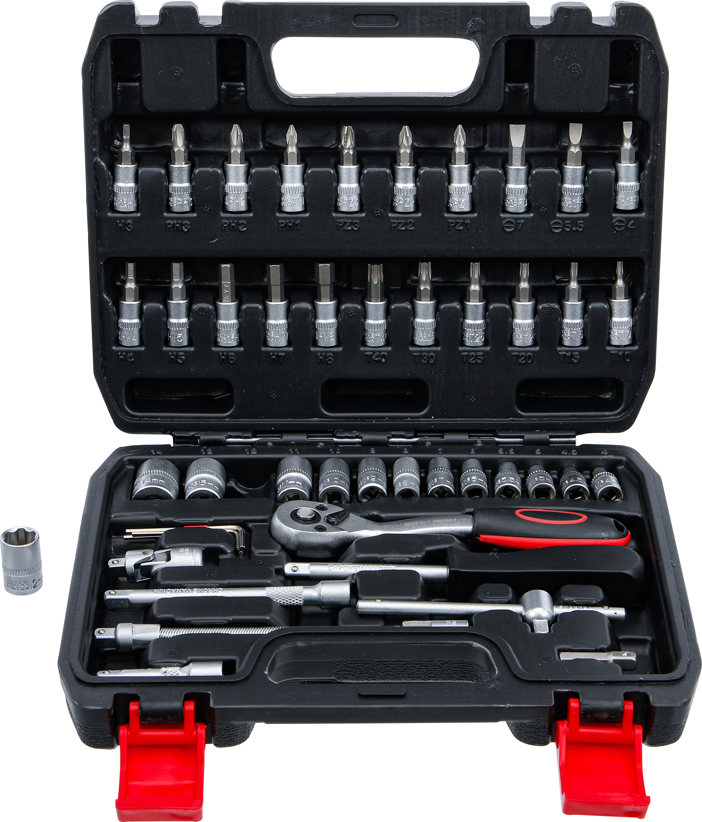 BGS Steckschlüssel-Satz | Antrieb 6,3 mm (1/4") | 46-tlg.