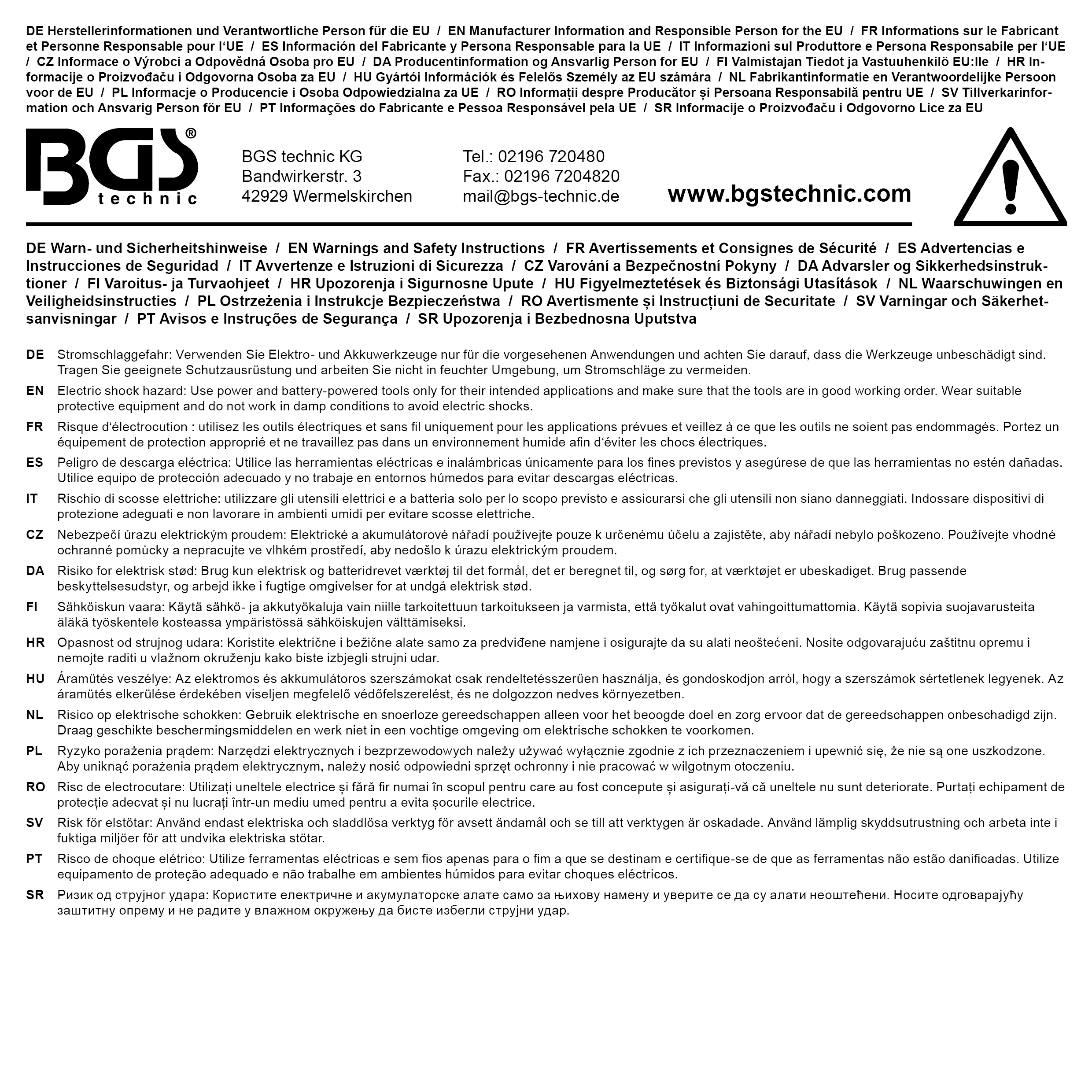BGS Ersatzakku | Li-Ion | 10,8 V / 1,3 Ah | für Art. 9259