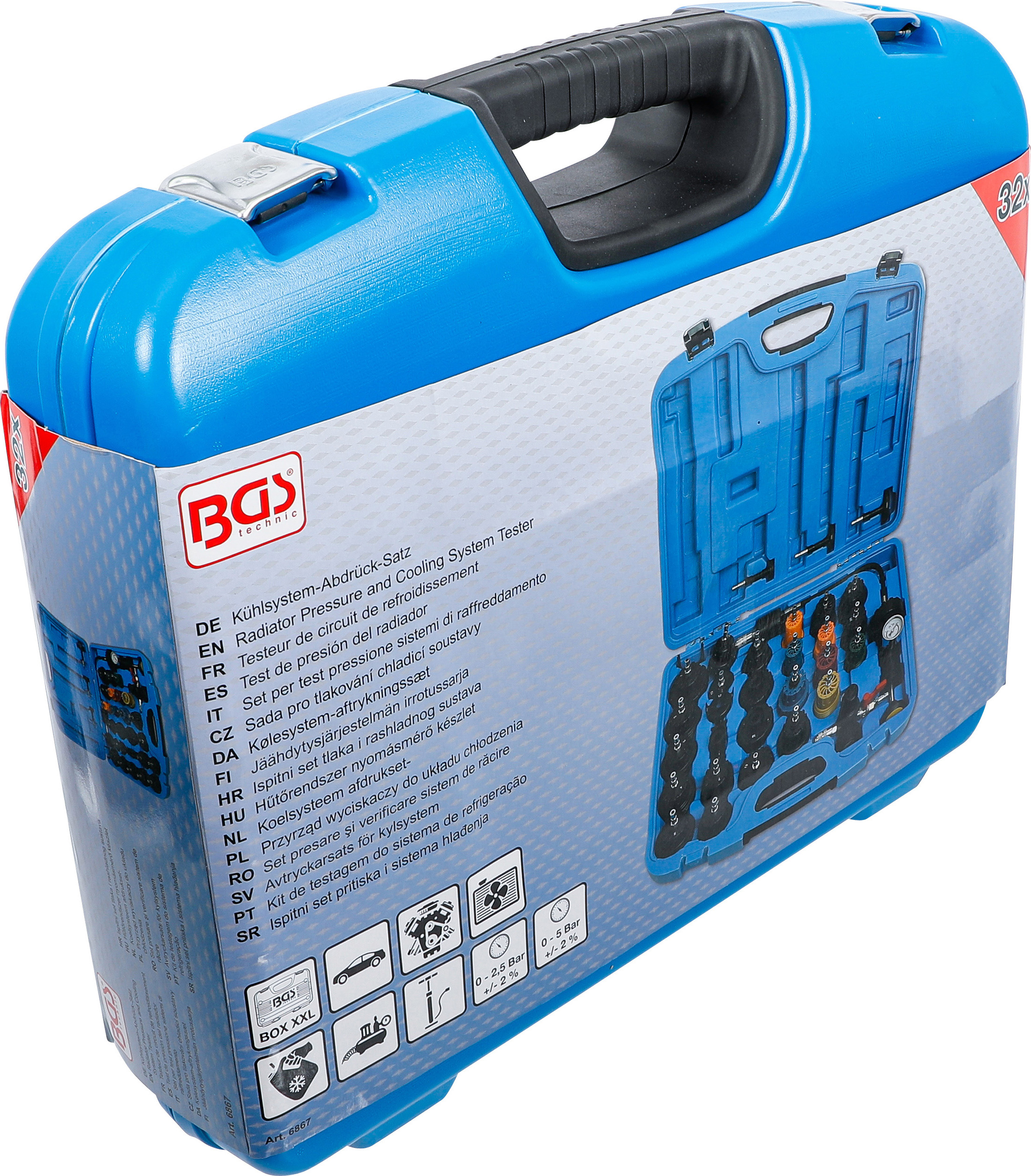 BGS Kühlsystem-Abdrück-Satz | 32-tlg.