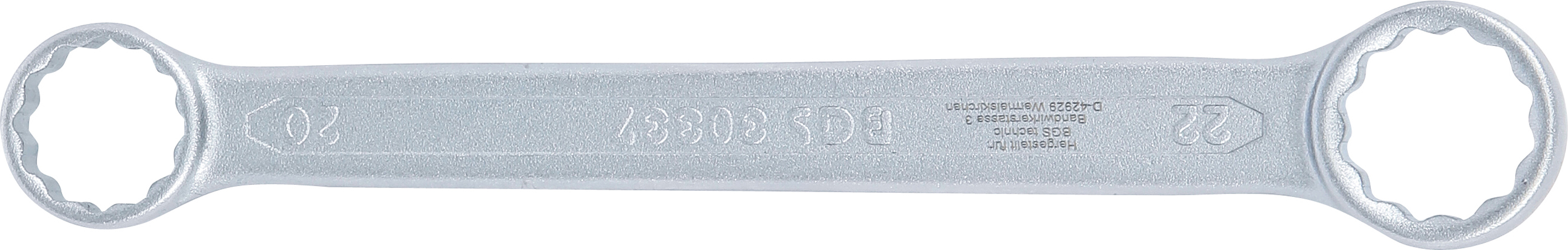 BGS Doppel-Ringschlüssel | extra flach | SW 20 x 22 mm