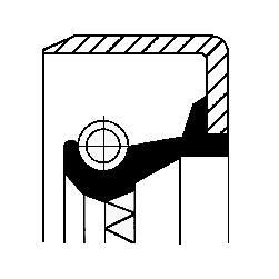 Wellendichtring, Differential