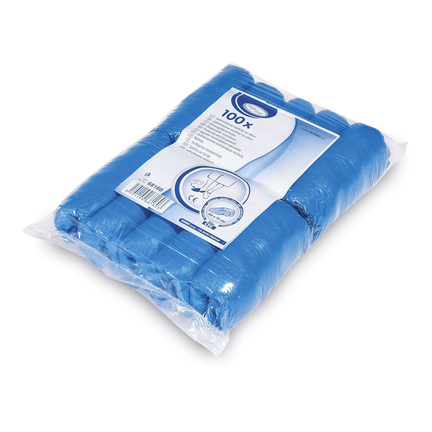 HygSan Einwegüberschuhe CPE Blau 40x14 cm 100 Stk 