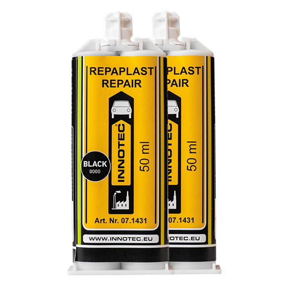 Innotec Repaplast Repair schwarz 2K Kunststoff Klebstoff 50 ml