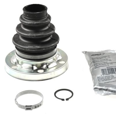 Faltenbalgsatz, Antriebswelle