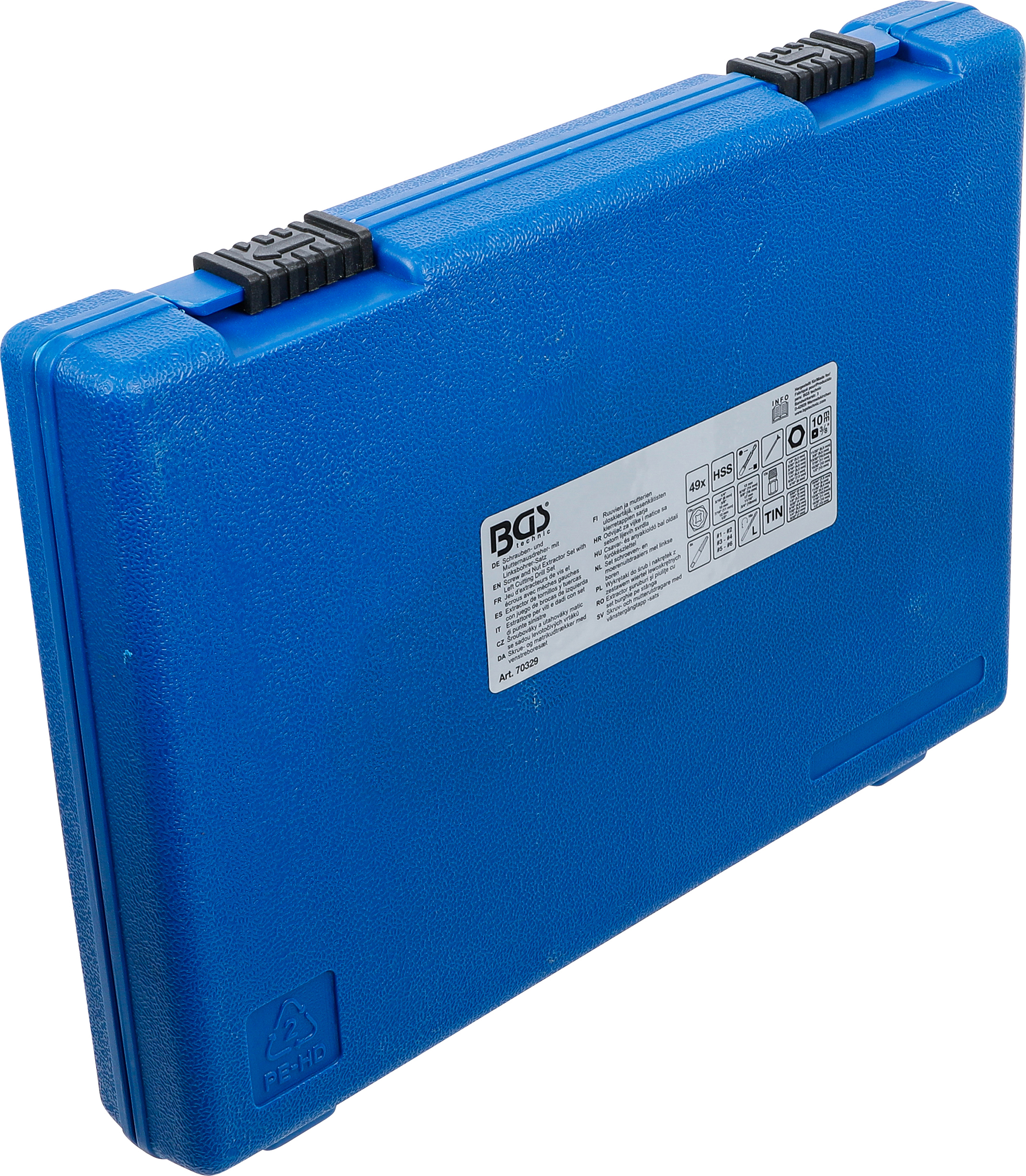 BGS Schrauben- und Mutternausdreher- mit Linksbohrer-Satz | 2 - 18 mm | 49-tlg.