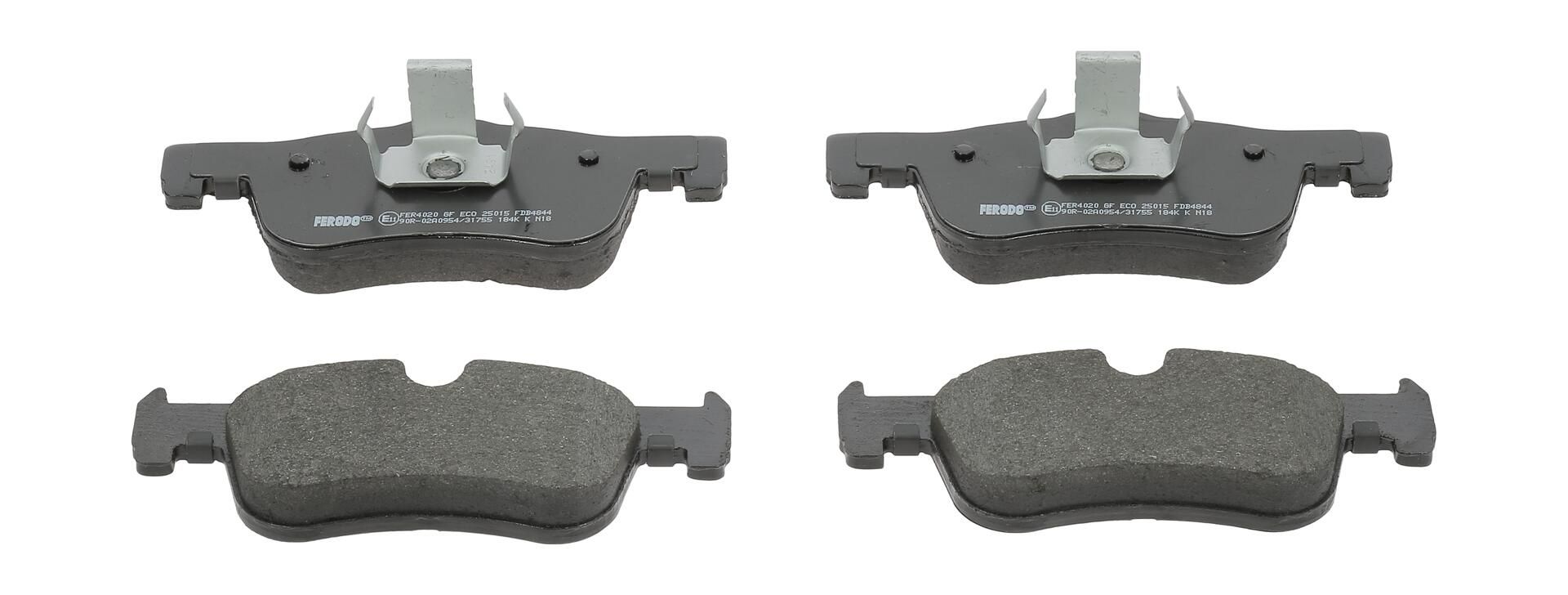 Bremsbelagsatz, Scheibenbremse