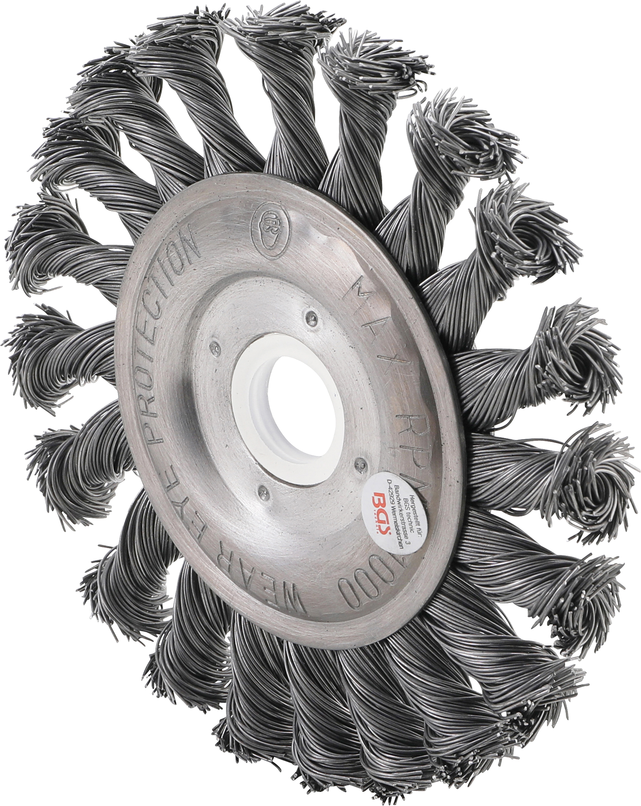 BGS Scheibenbürste / Zopfrundbürste | Ø 115 mm