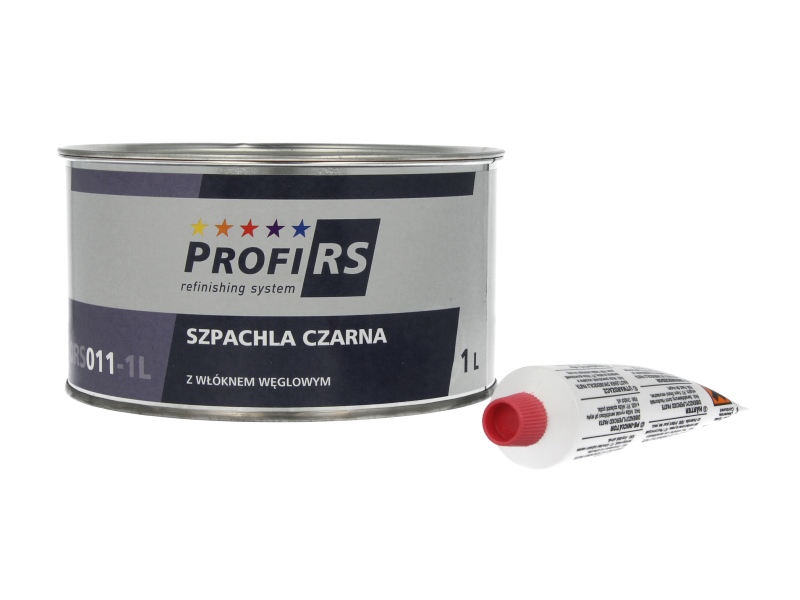 Profirs 0RS011 Faserspachtel Spachtel mit Kohlefaser und Härter schwarz 1 Liter
