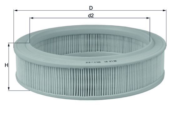 Luftfilter “KNECHT Filtereinsatz , 62 mm, 245 mm”