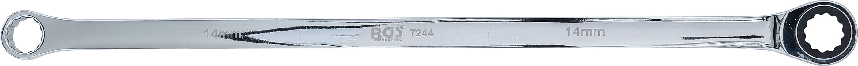 BGS Ratschenring- und Ringschlüssel | extra lang | SW 14 mm